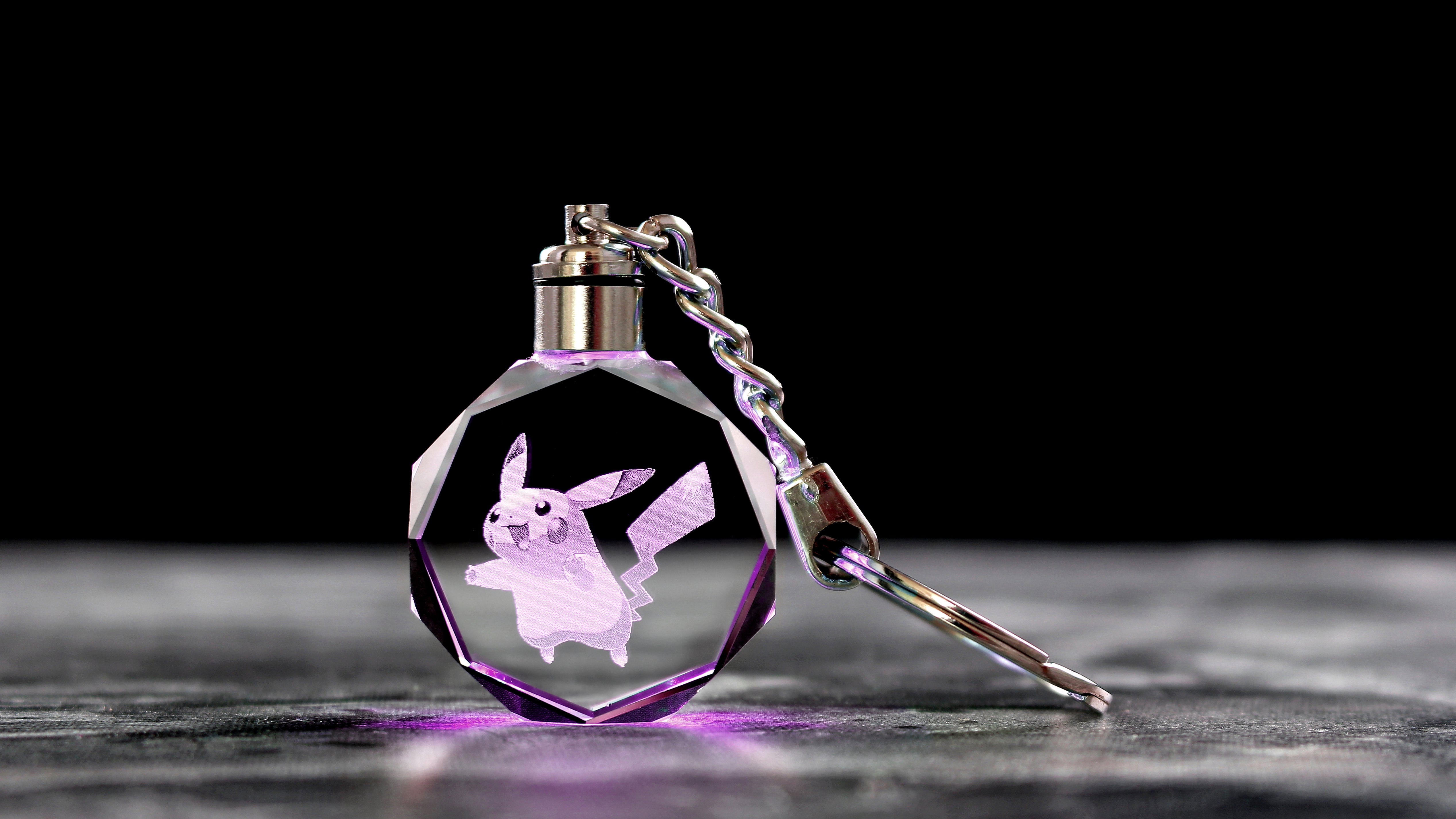 Octagon Crystal Keychain