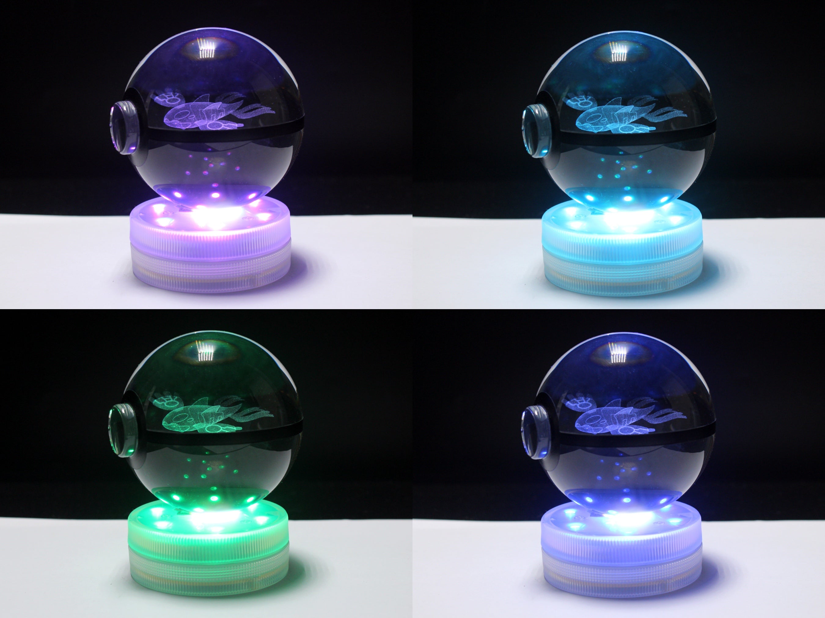 Kyogre Large Crystal Pokeball