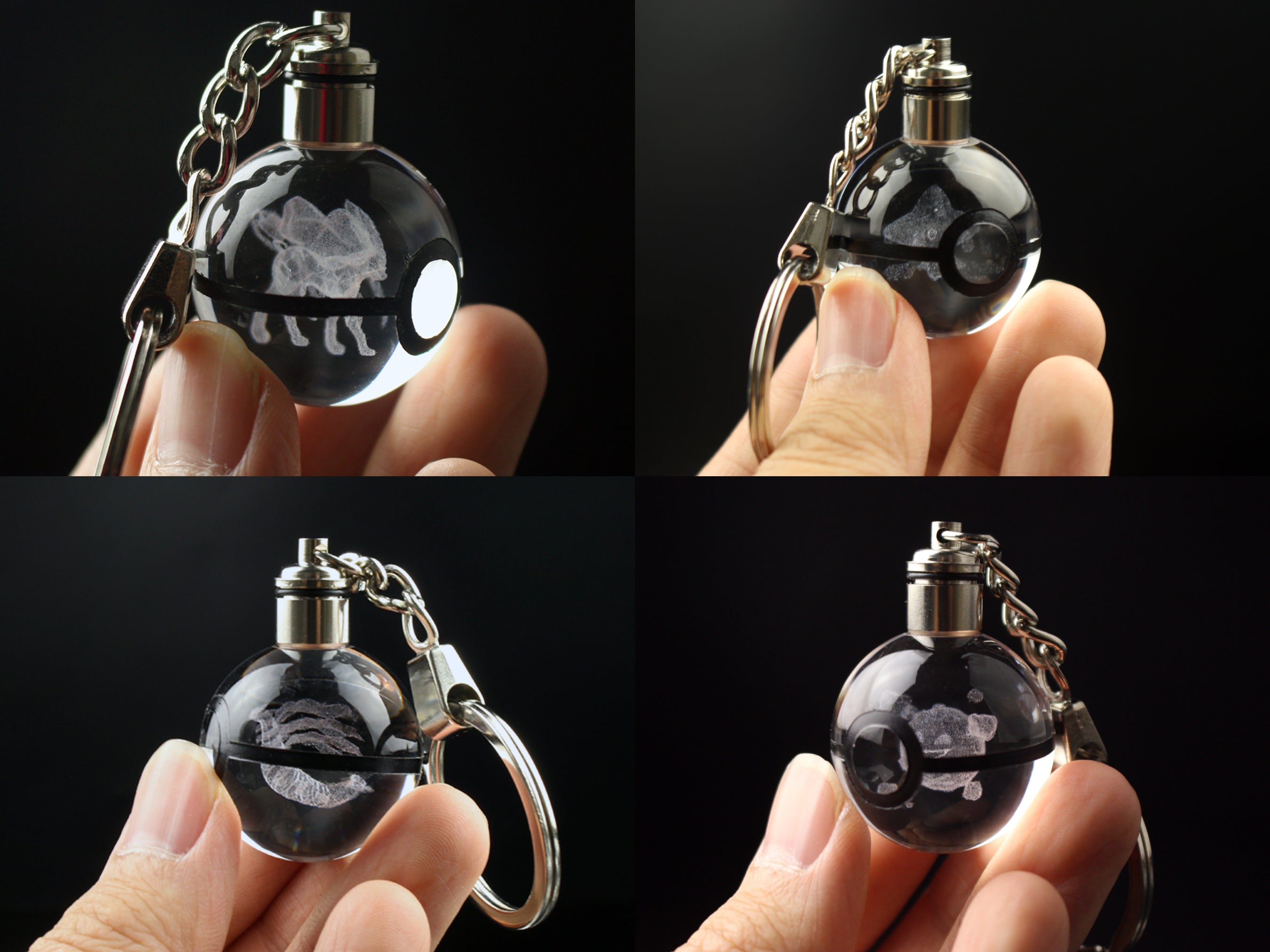 Keychain Crystal Pokeball (450+ Designs)