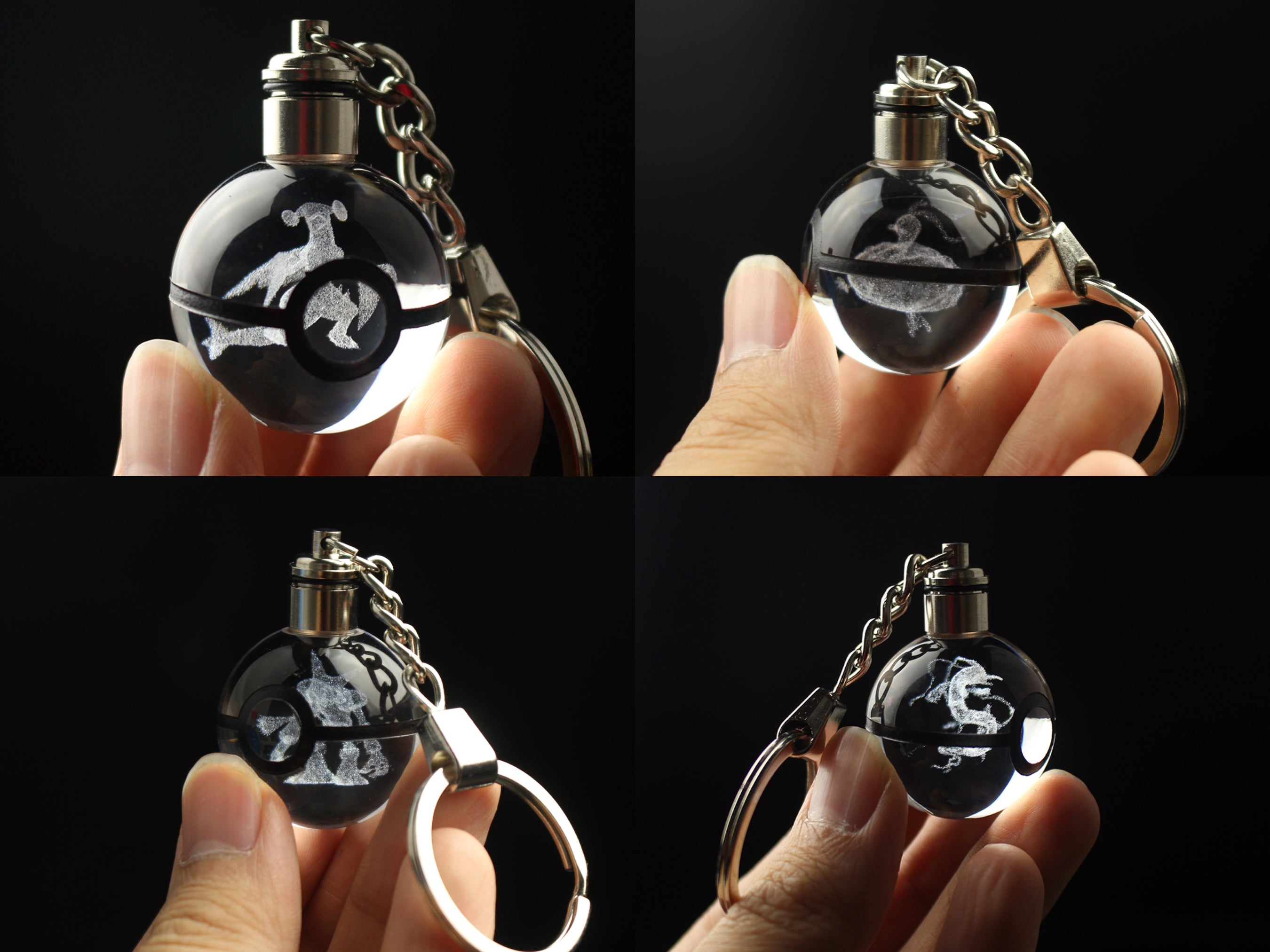 Keychain Crystal Pokeball (450+ Designs)