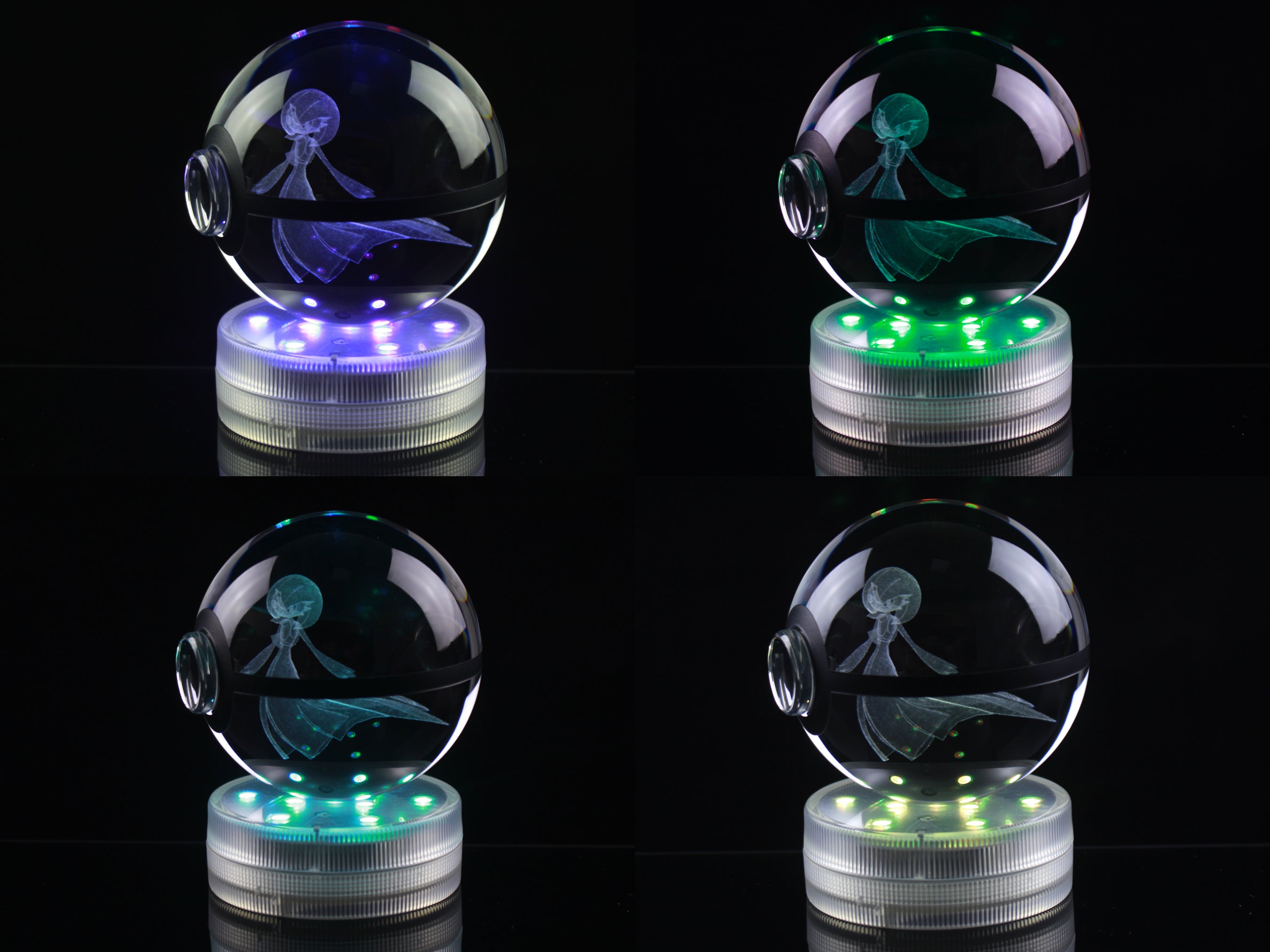 Gardevoir Large Crystal Pokeball