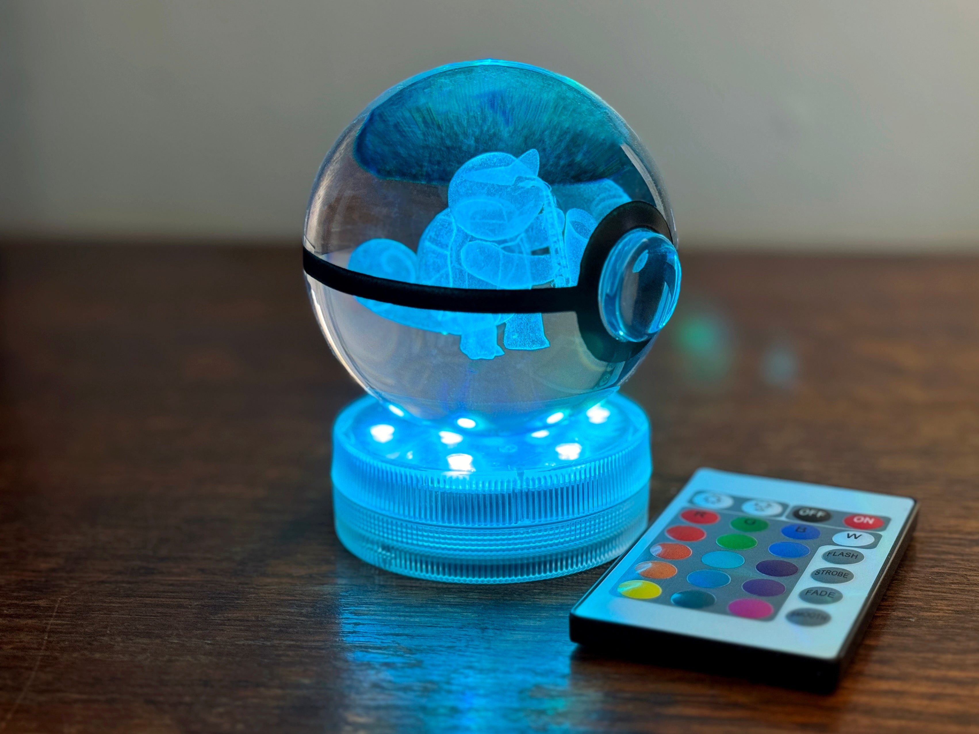 Saxophone Squirtle Large Crystal Pokeball