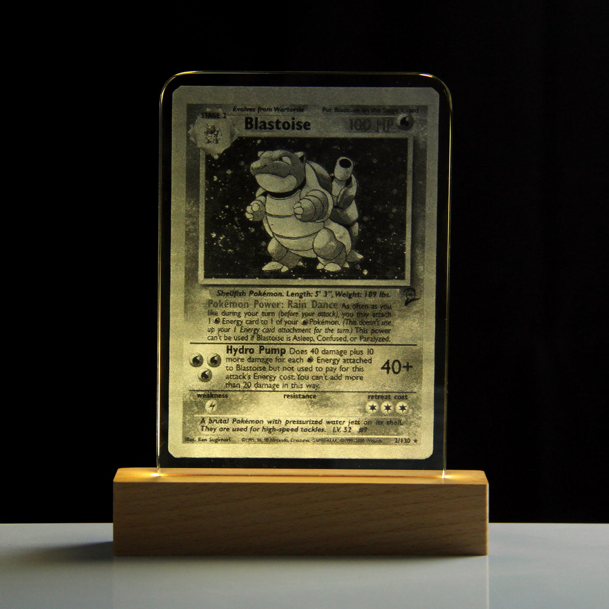 commemorative edition pokemon cards Blastoise Base Set Crystal Card Series gifts for him Houston, TX - Collect-A-Con OPTION:STORM EMERALDA God of the Forge