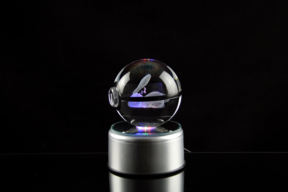 Large Ribbon Pokeball Glowing Pokeballs - The Original & the Best Crystal Pokeballs ...