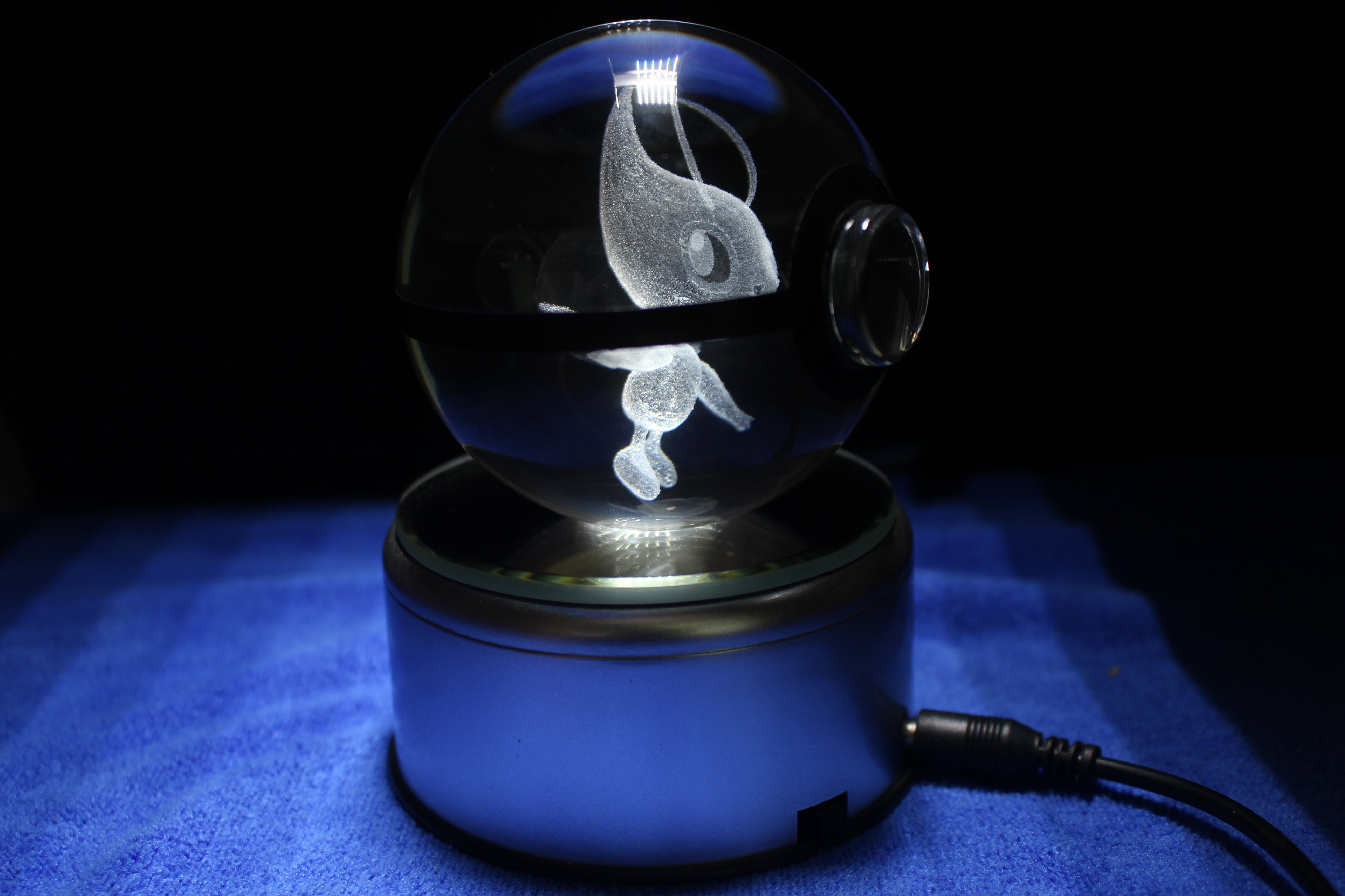 Celebi Large Crystal Pokeball