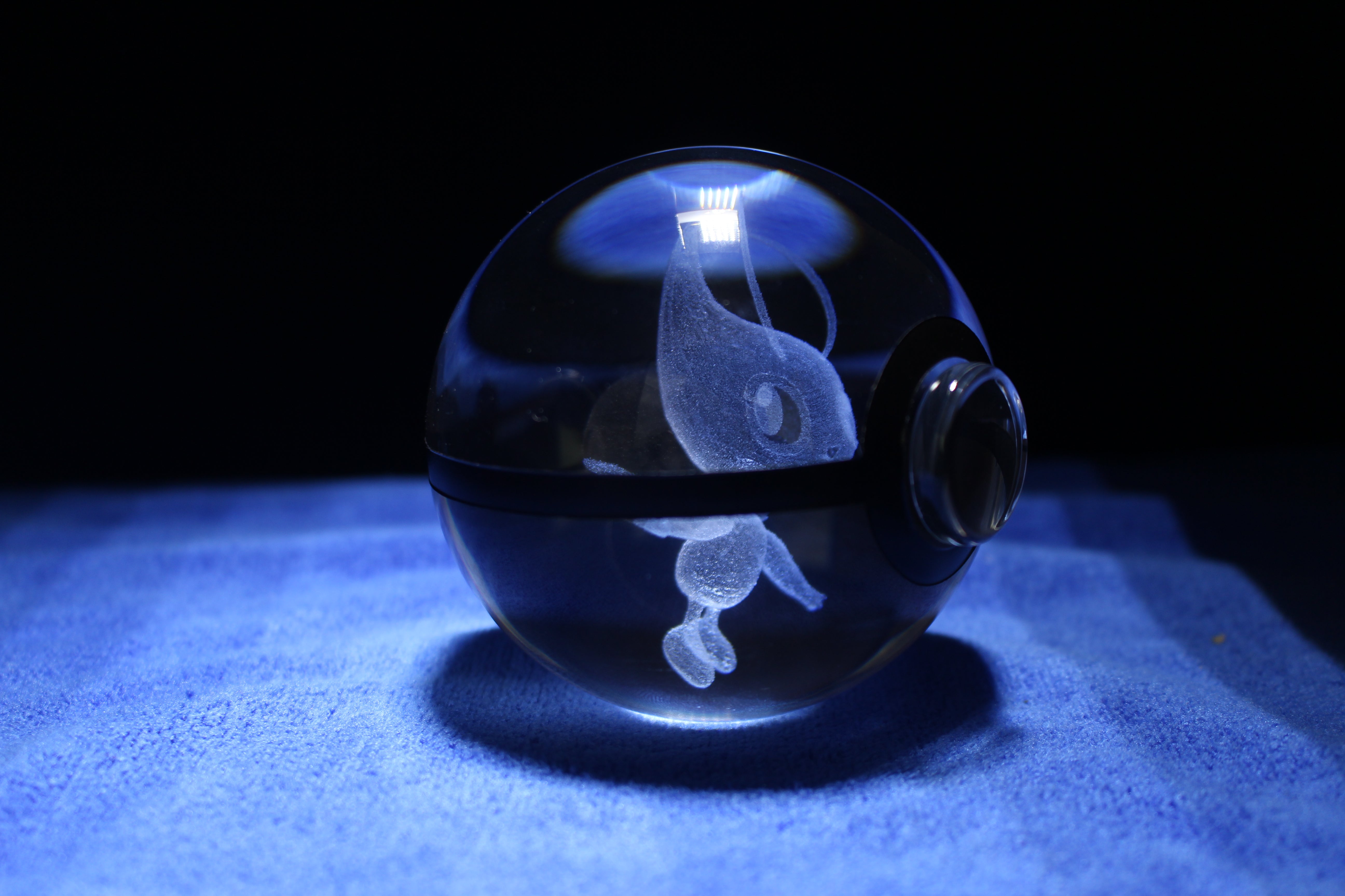 Celebi Large Crystal Pokeball