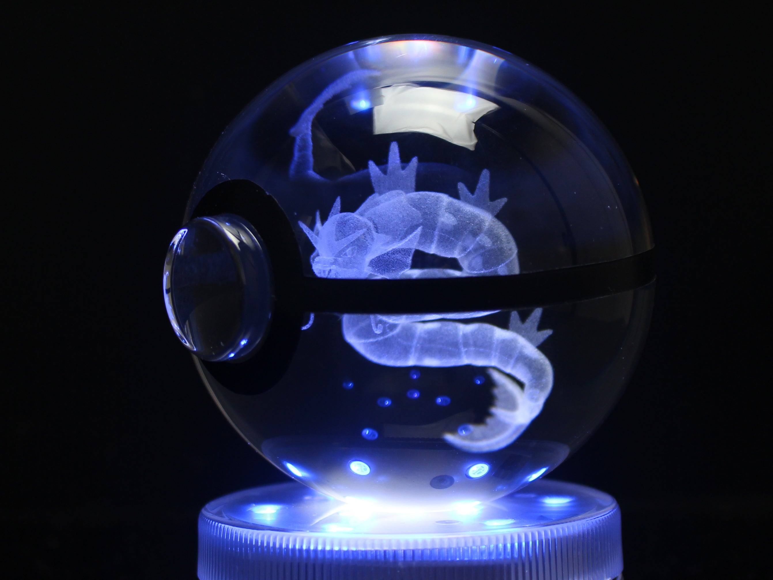 Gyarados Large Crystal Pokeball – GlowingPokeballs