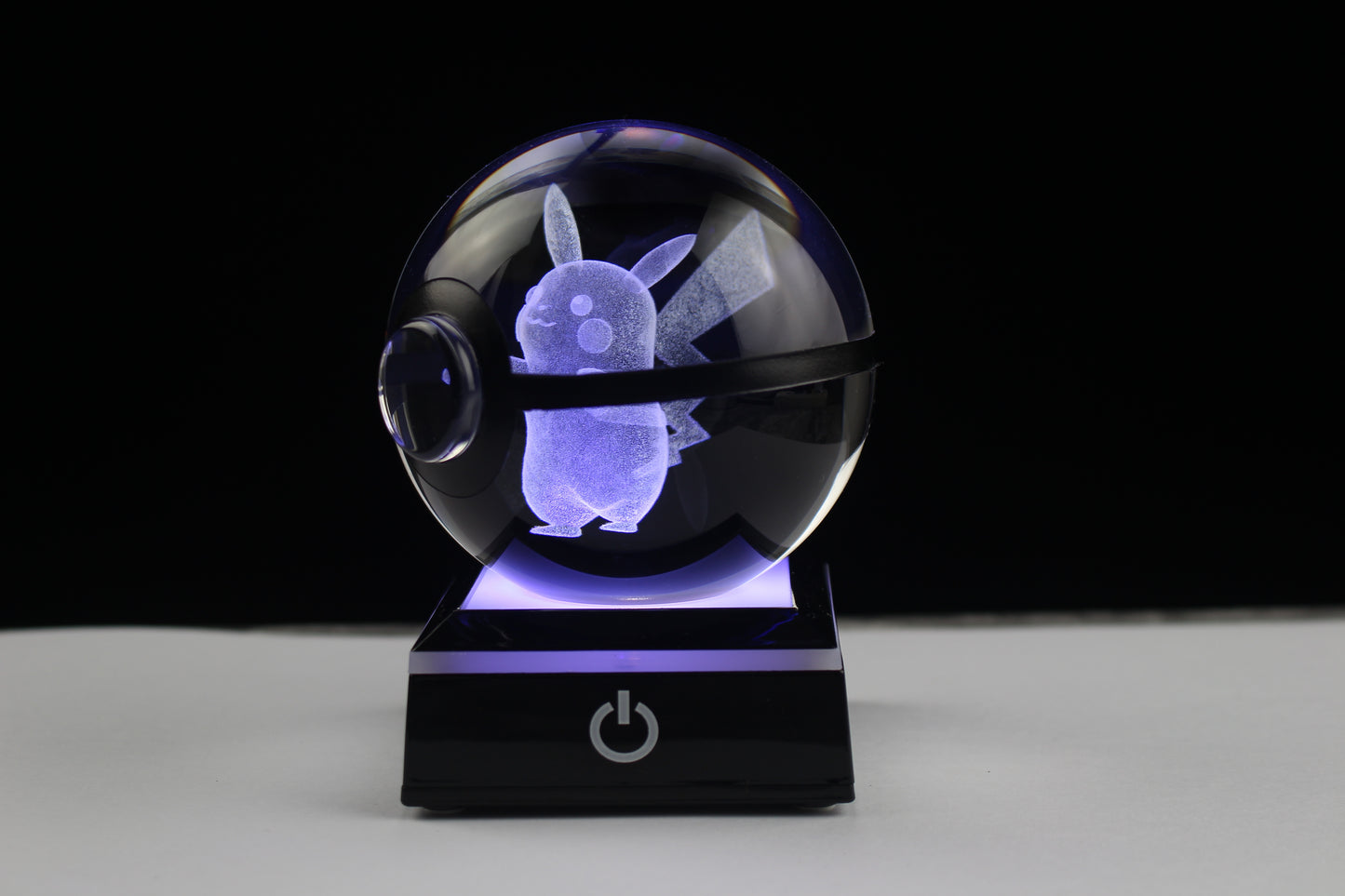 Pikachu Large Crystal Pokeball