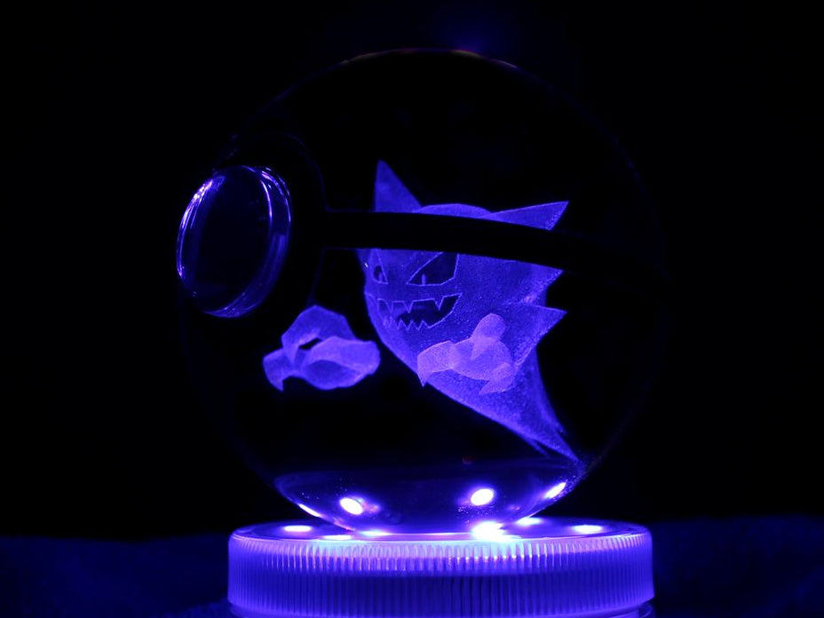 Haunter Large Crystal Pokeball