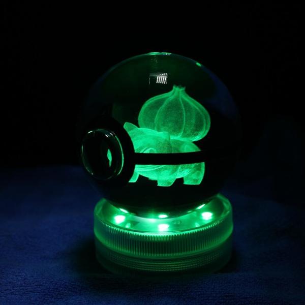 Bulbasaur Large Crystal Pokeball