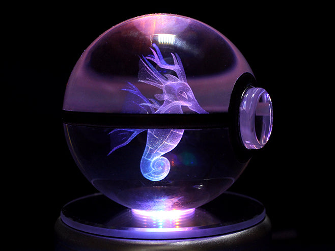 Kingdra Large Crystal Pokeball
