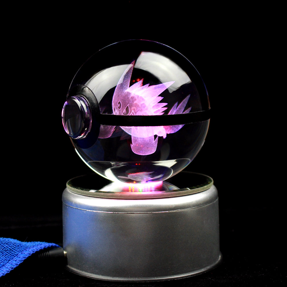 Mega Gengar Large Crystal Pokeball