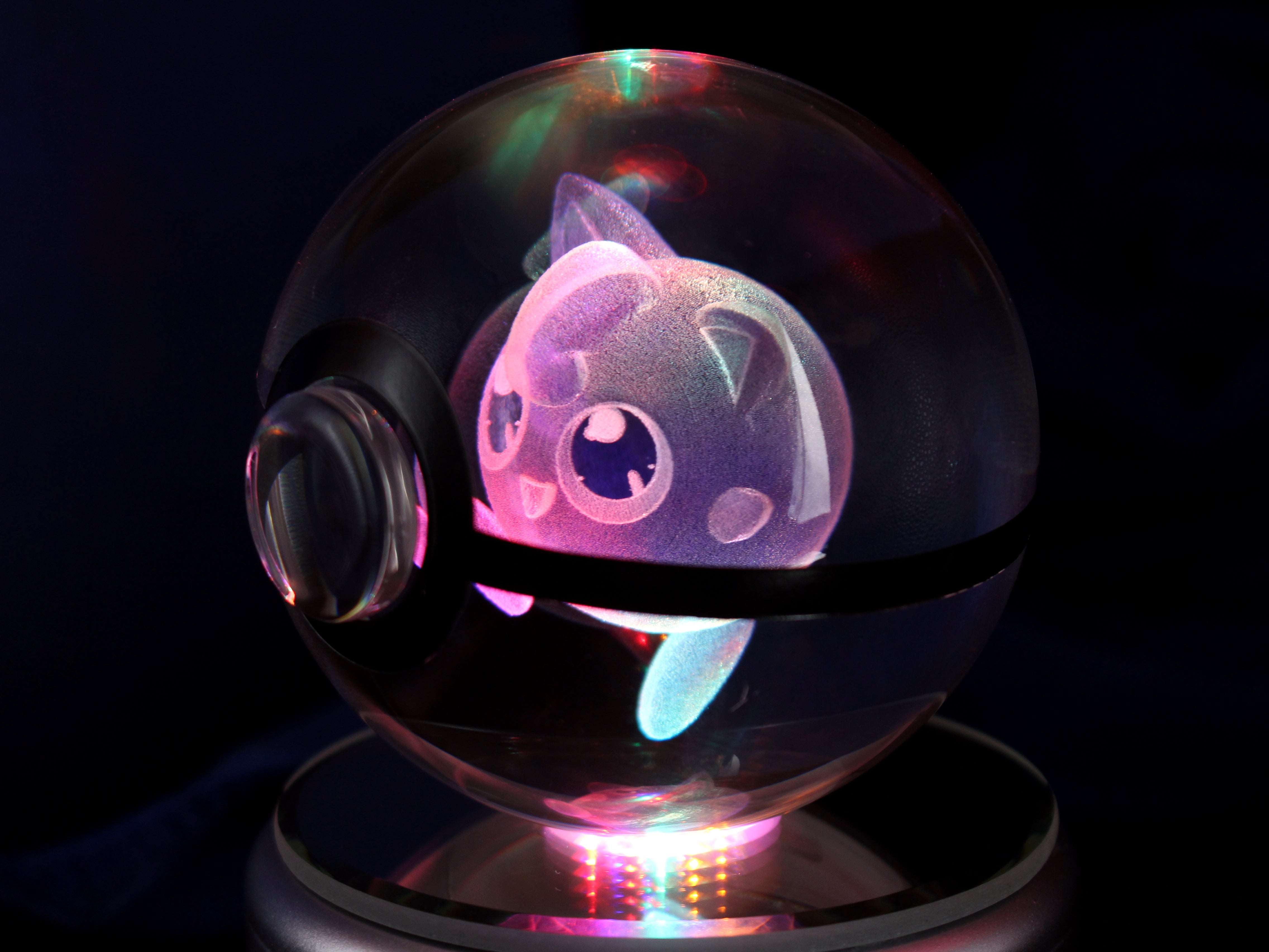 Jigglypuff Large Crystal Pokeball