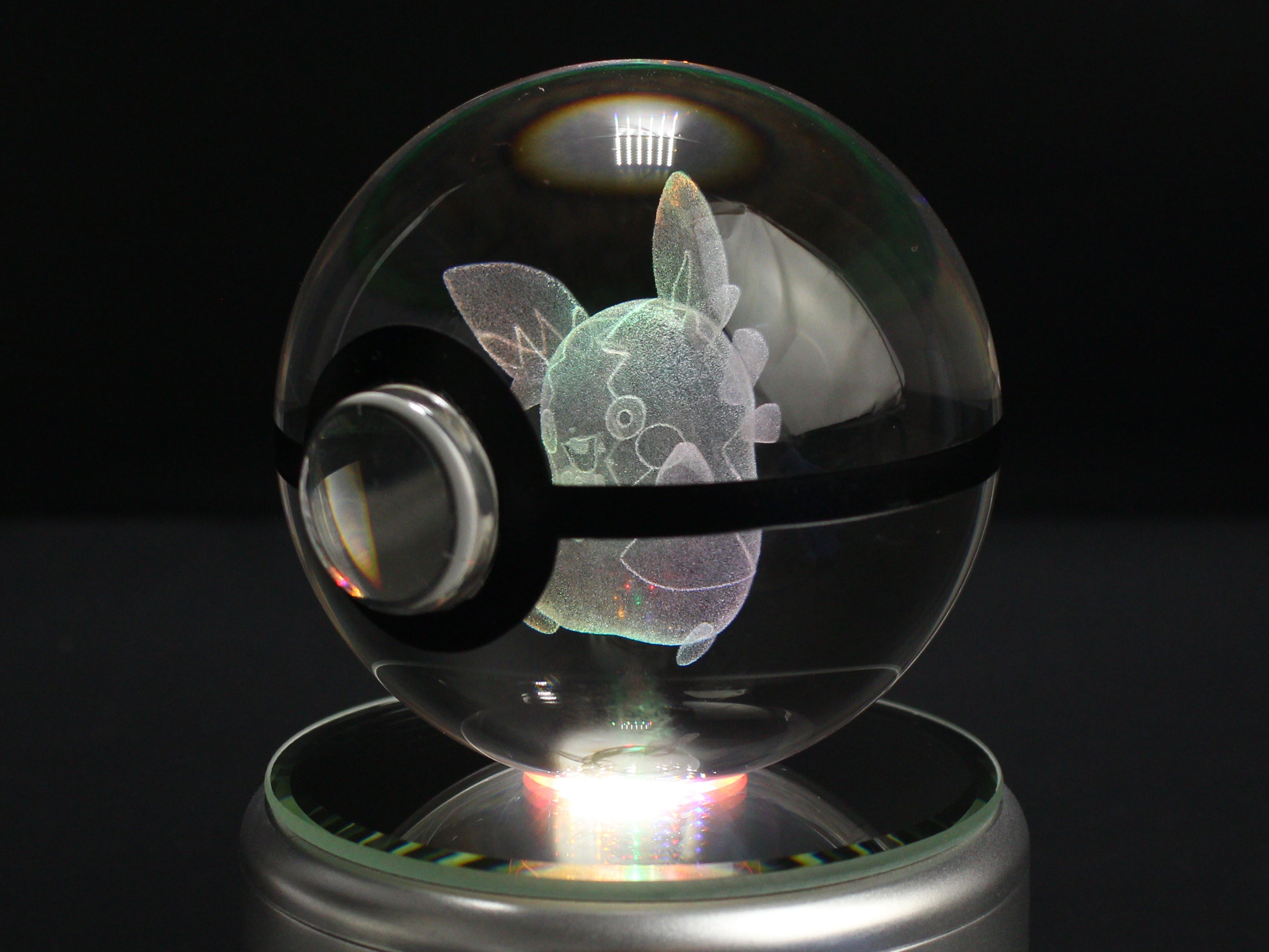 Morpeko Large Crystal Pokeball