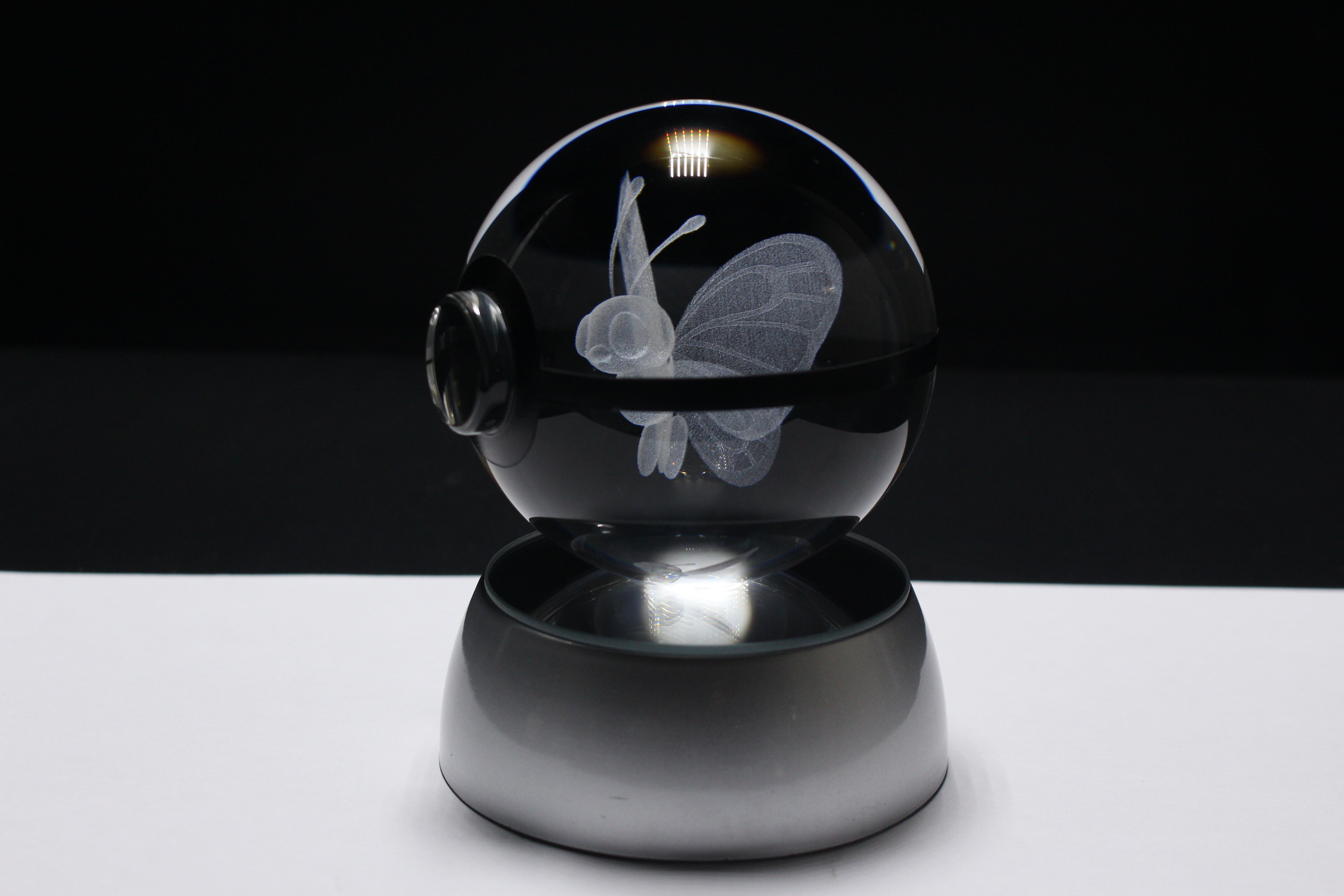 Butterfree Large Crystal Pokeball