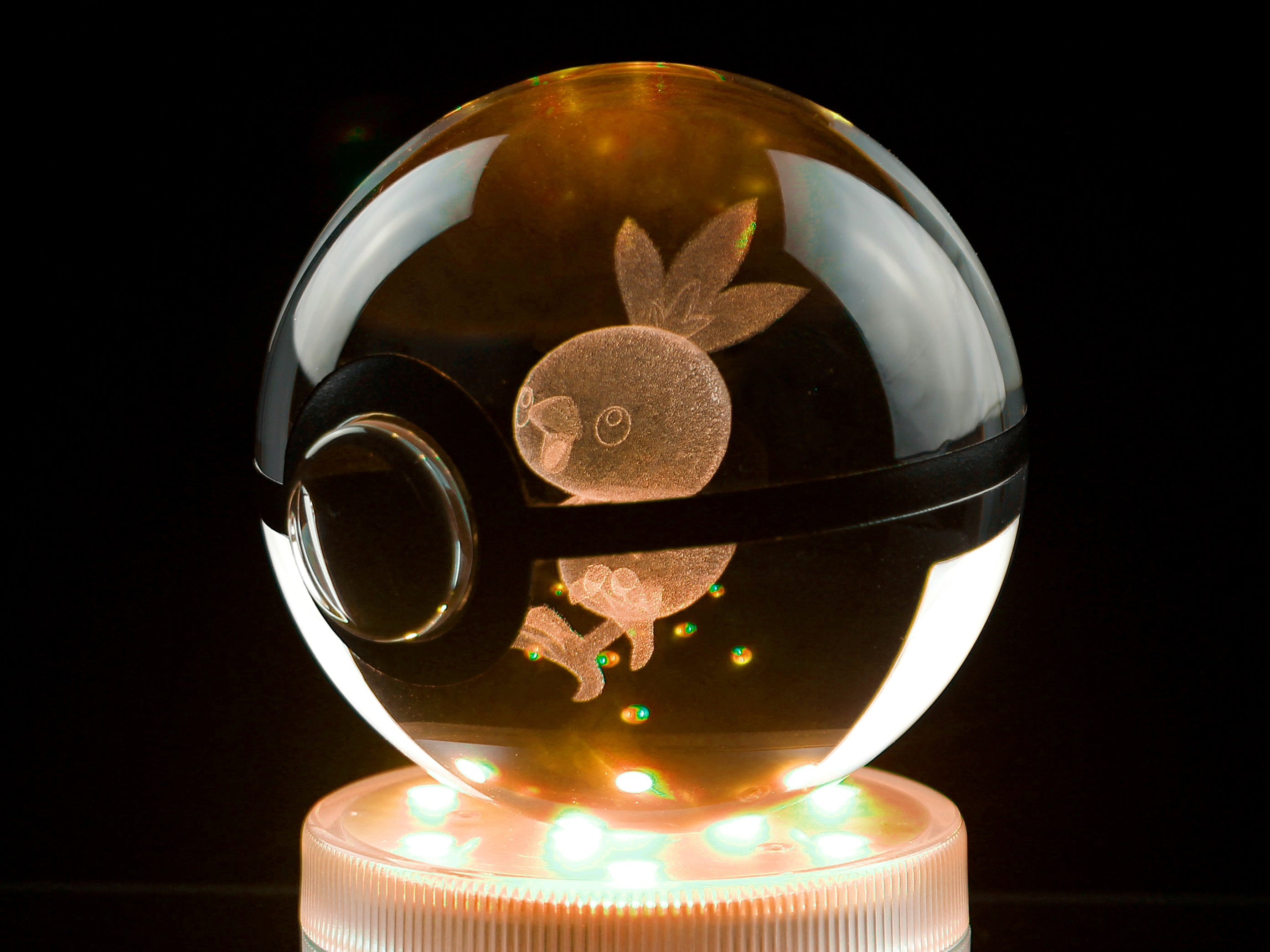 Torchic Large Crystal Pokeball