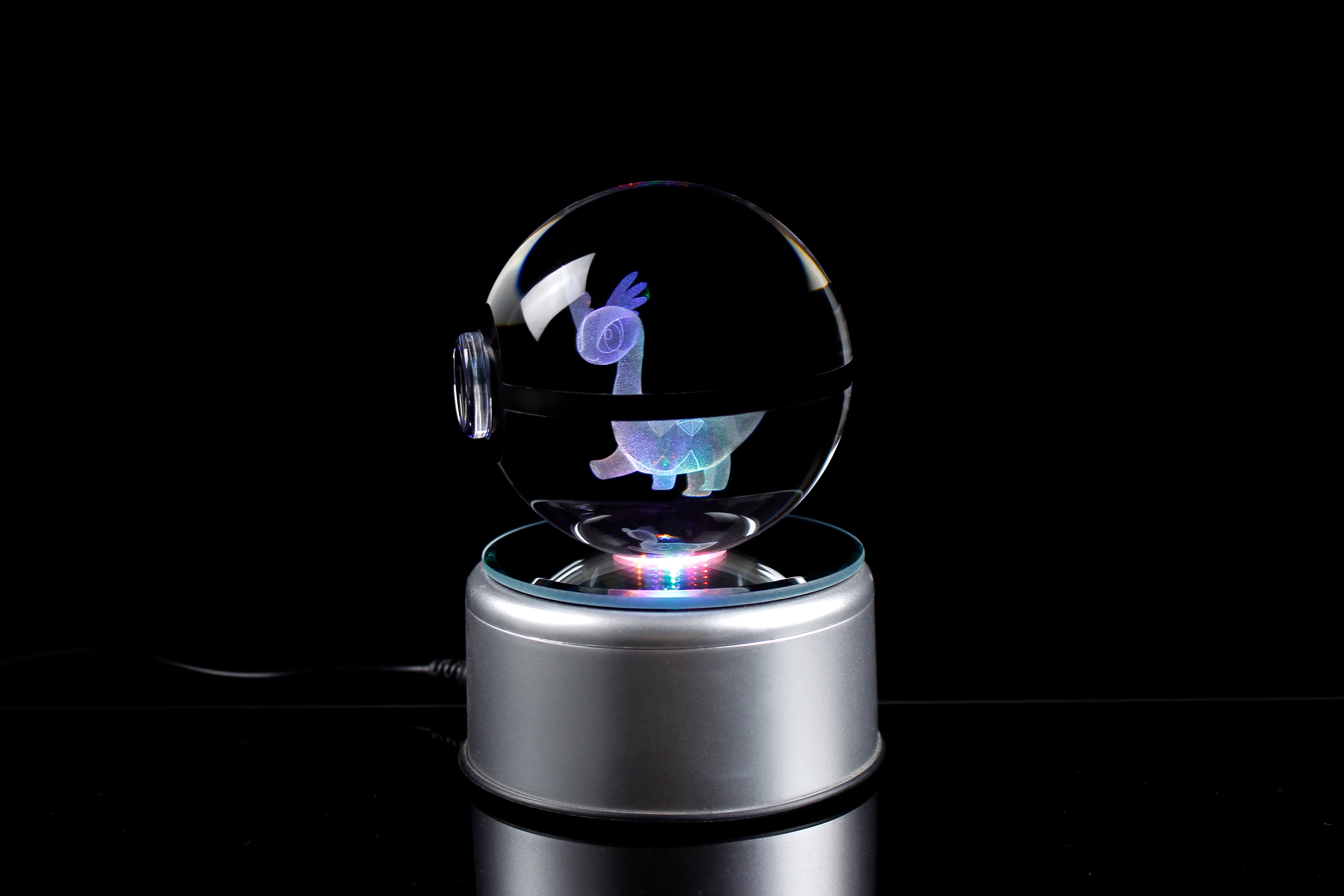 Amaura Large Crystal Pokeball