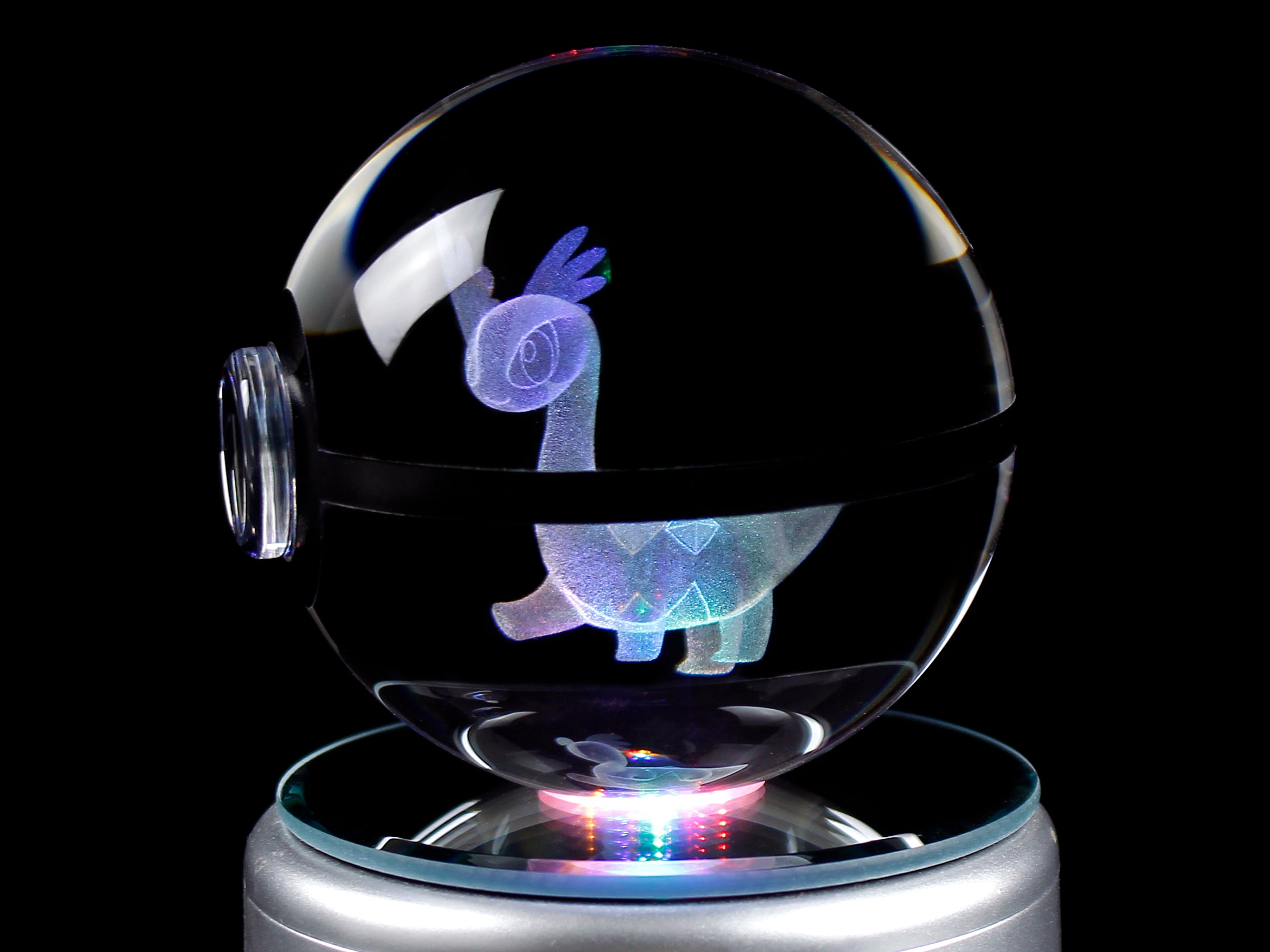 Amaura Large Crystal Pokeball