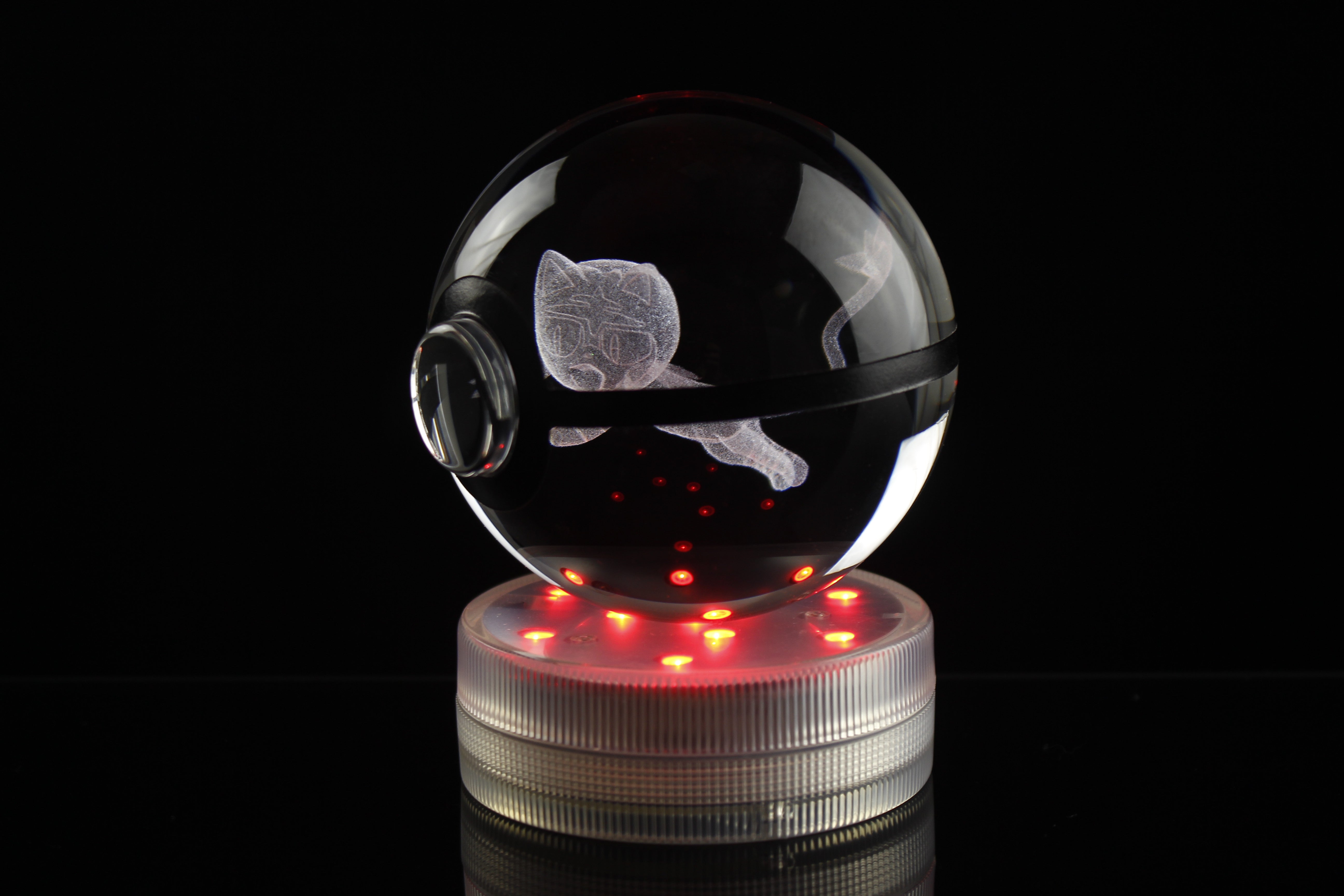 Litten Large Crystal Pokeball