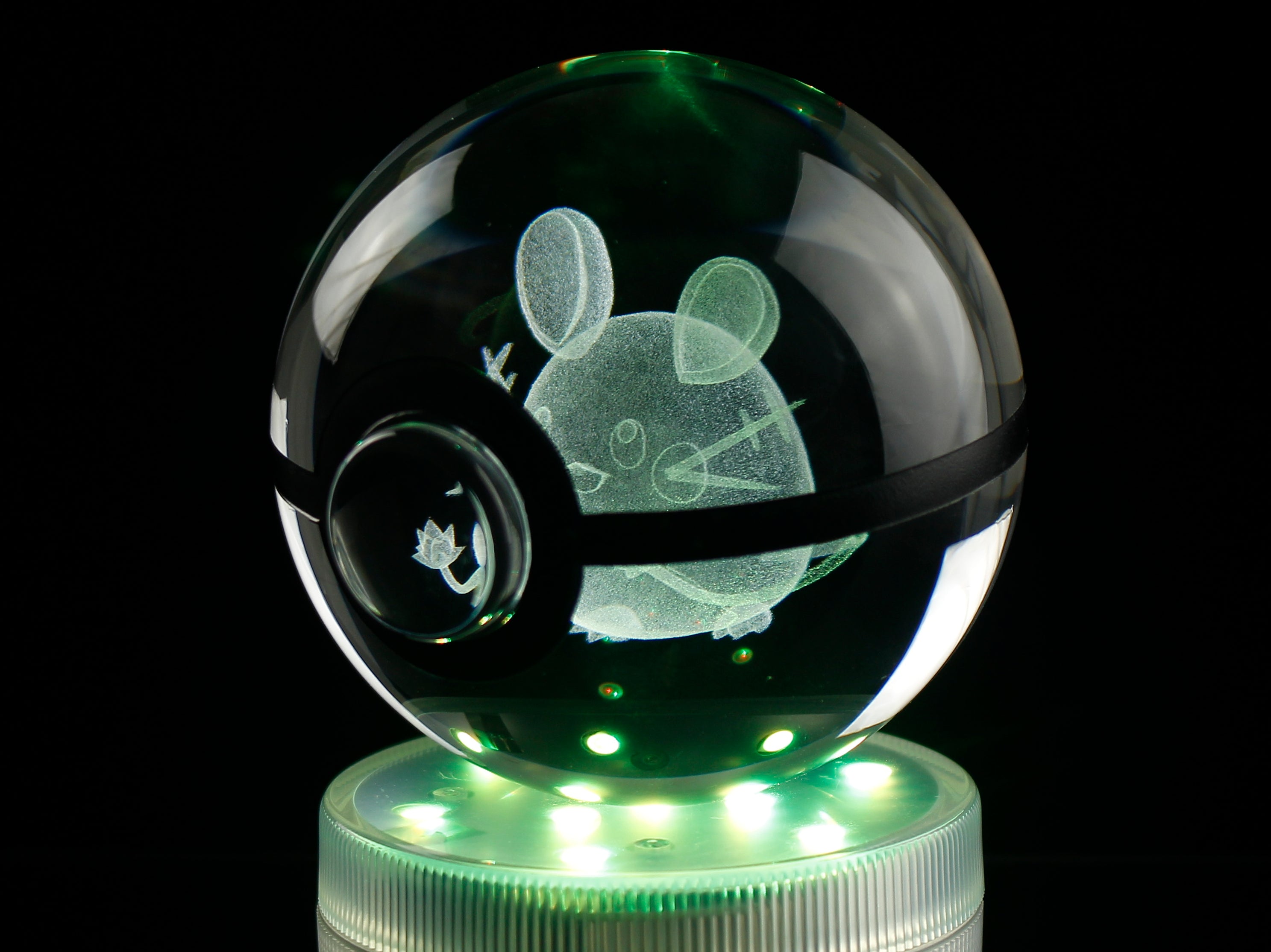 Dedenne Large Crystal Pokeball