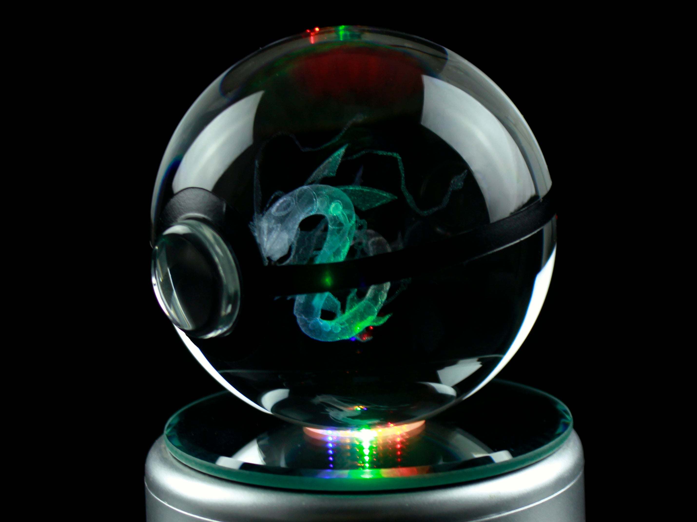 Mega Rayquaza Large Crystal Pokeball