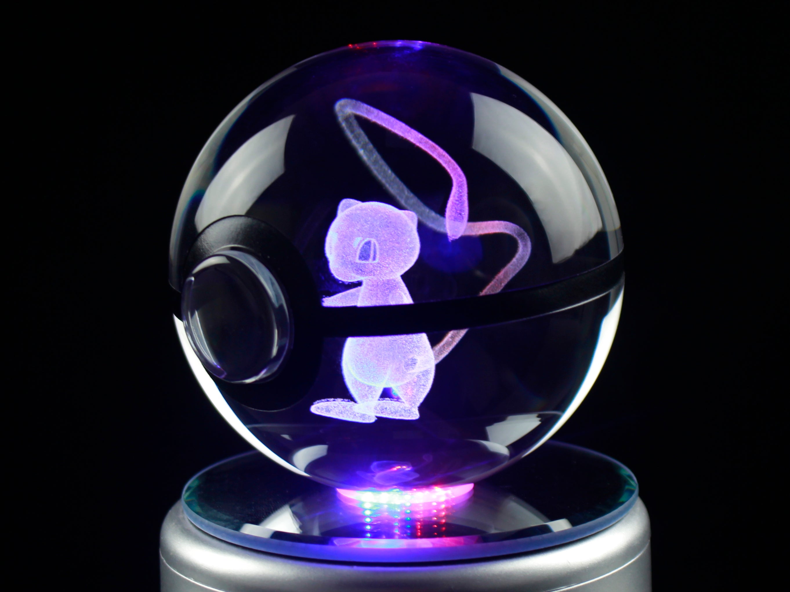 Mew Large Crystal Pokeball