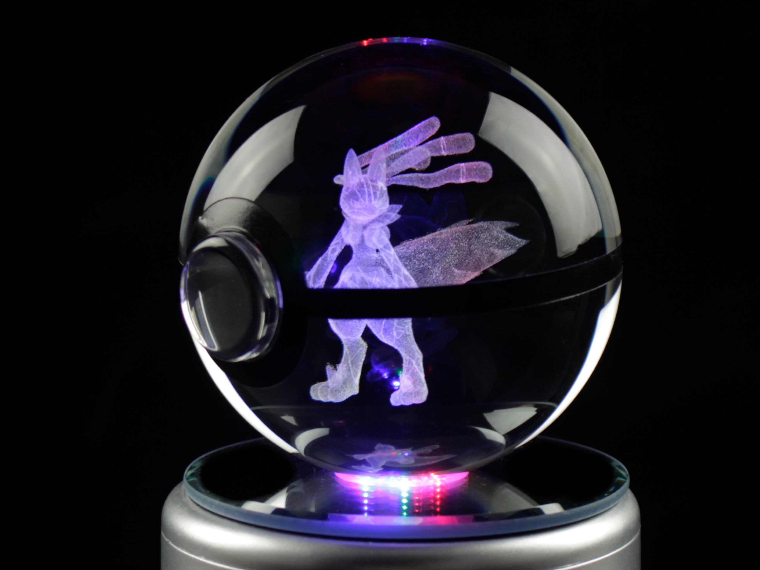 Mega Lucario Large Crystal Pokeball