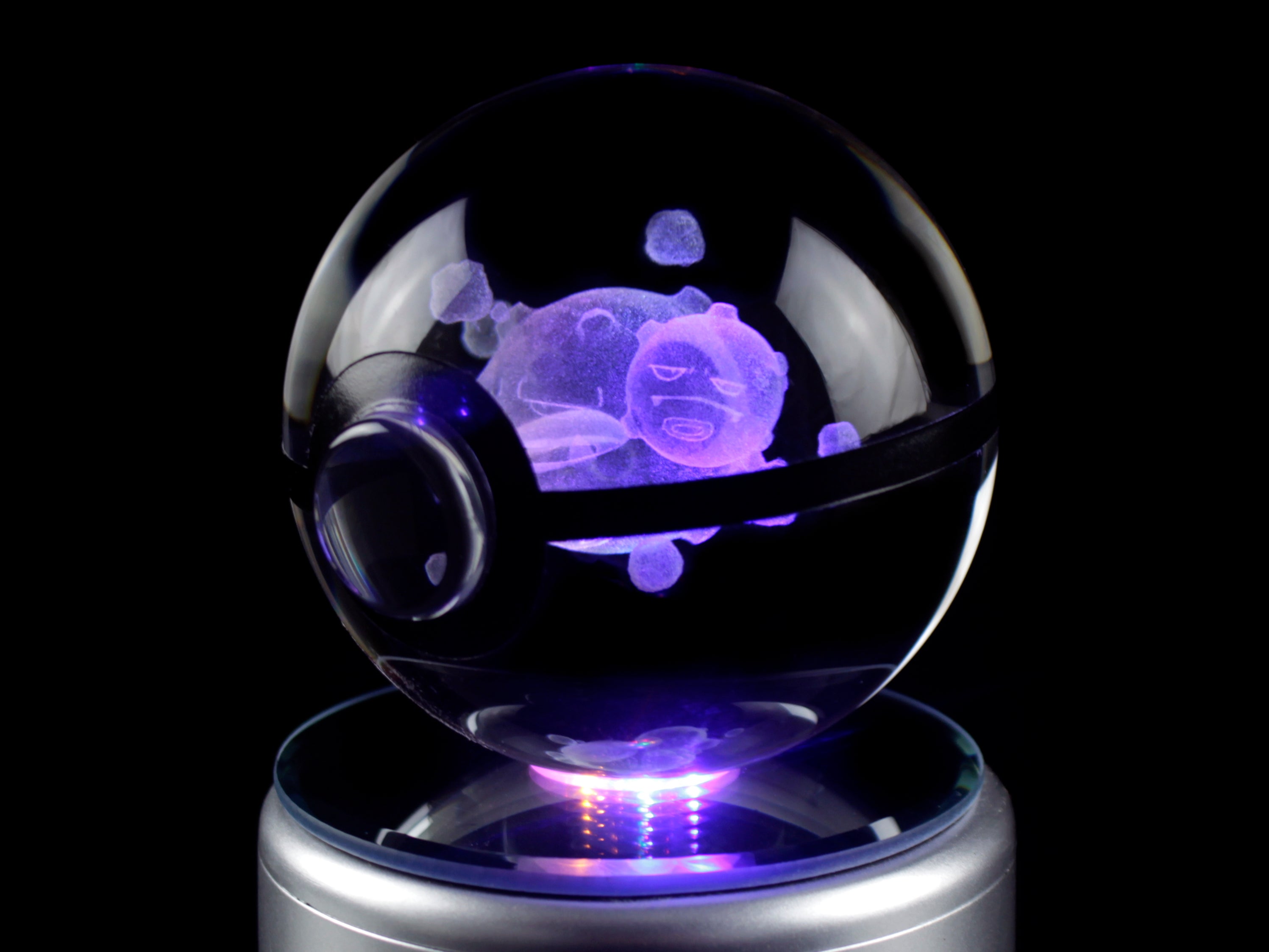 Weezing Large Crystal Pokeball