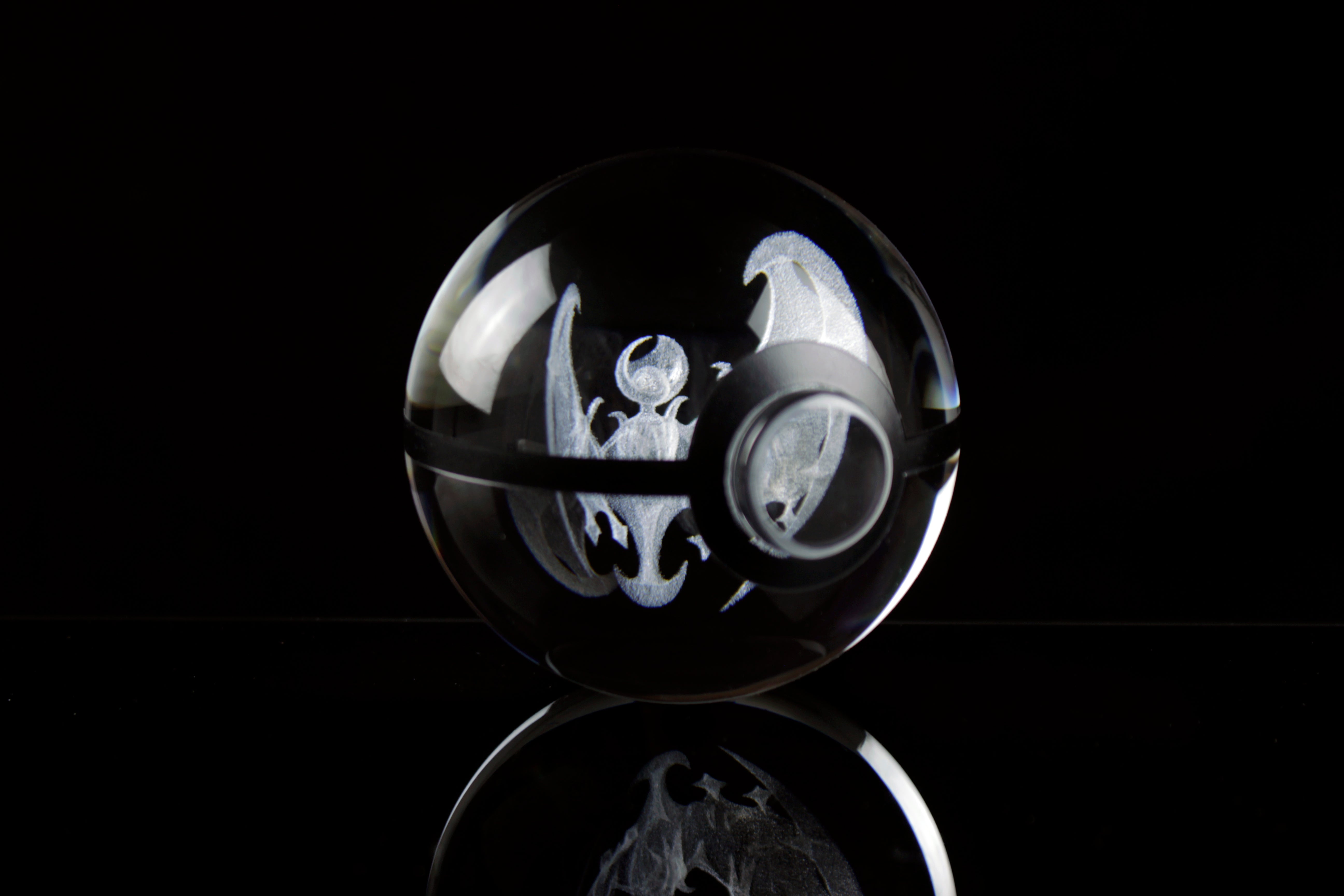 Lunala Large Crystal Pokeball