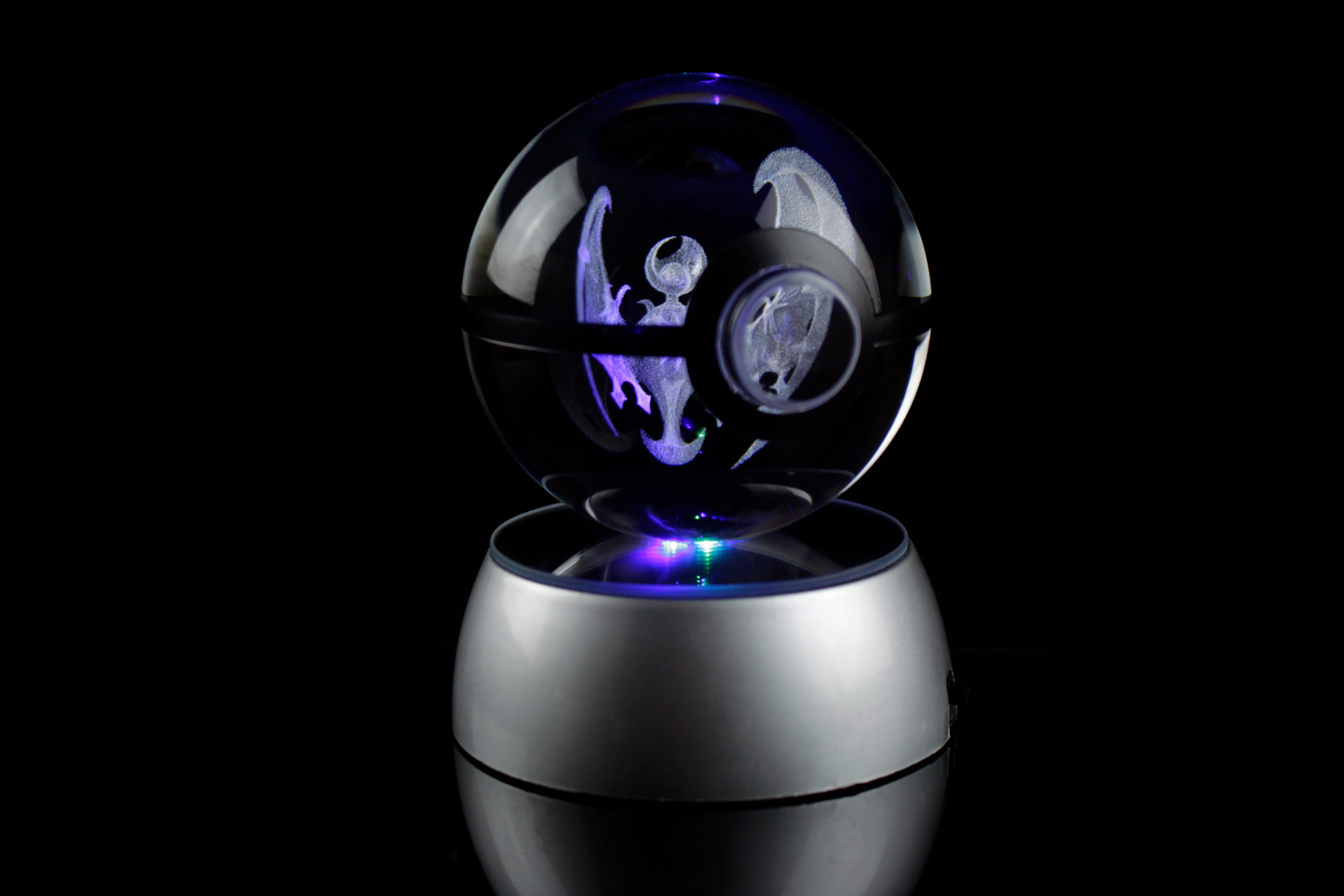 Lunala Large Crystal Pokeball