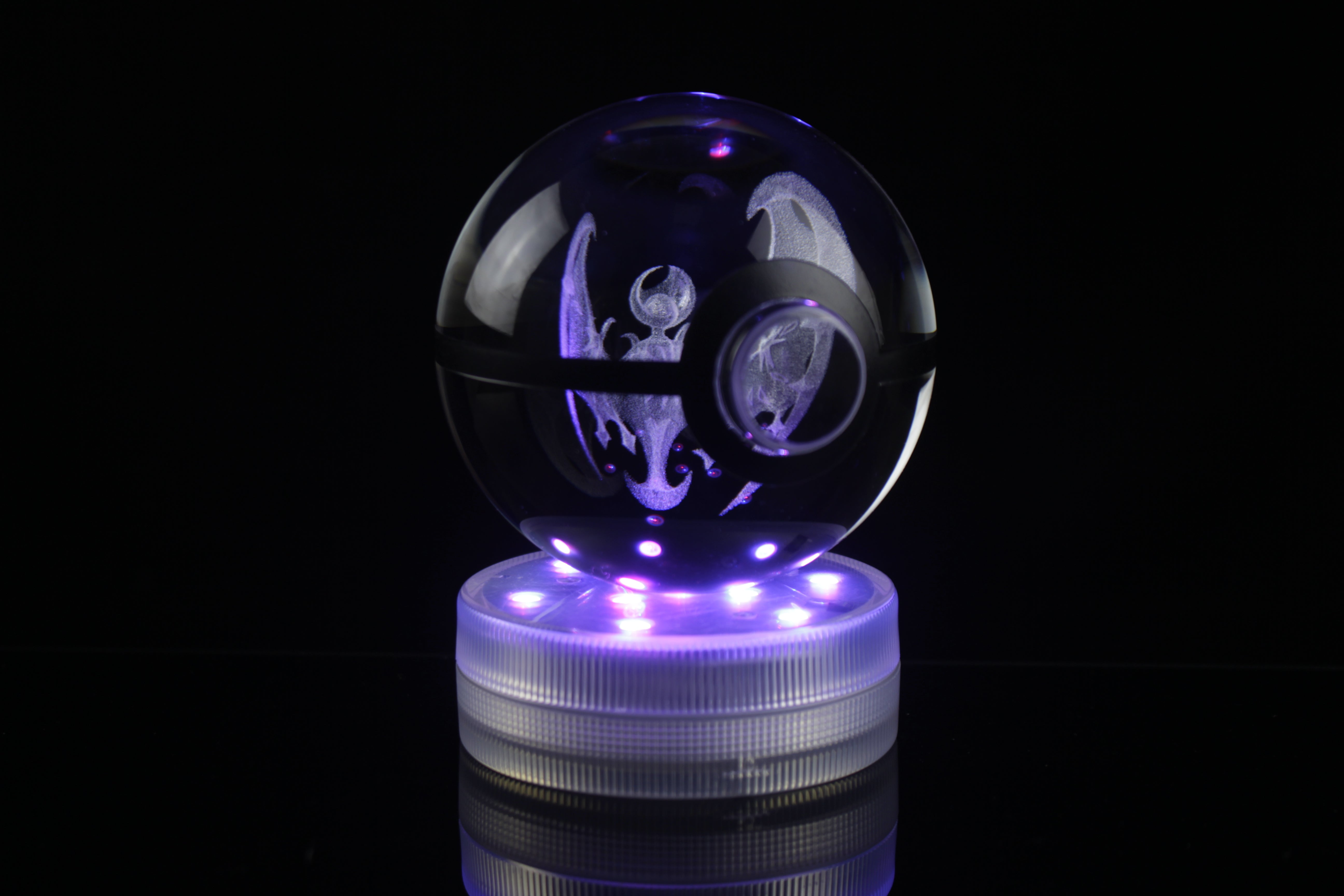 Lunala Large Crystal Pokeball