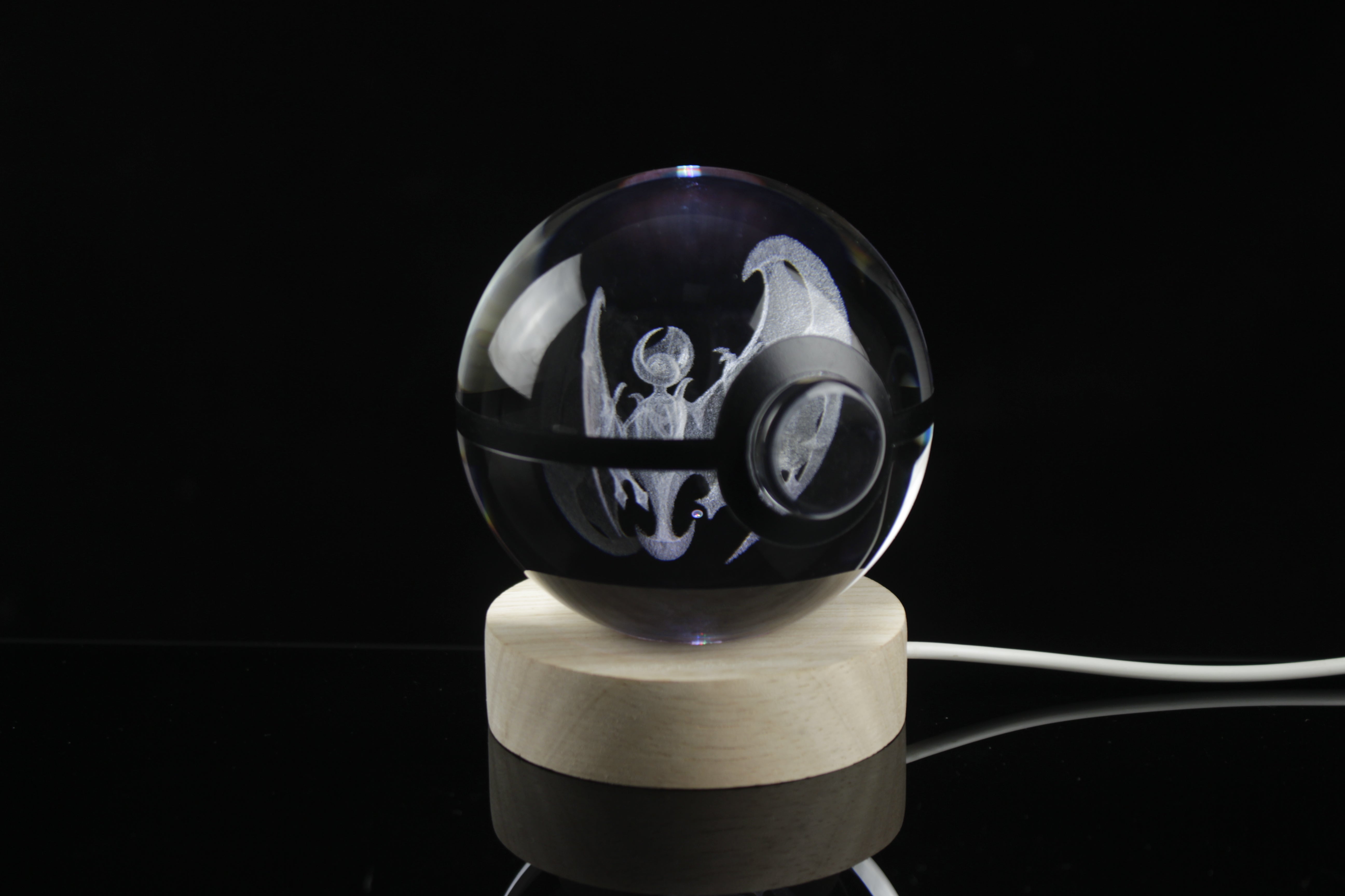 Lunala Large Crystal Pokeball