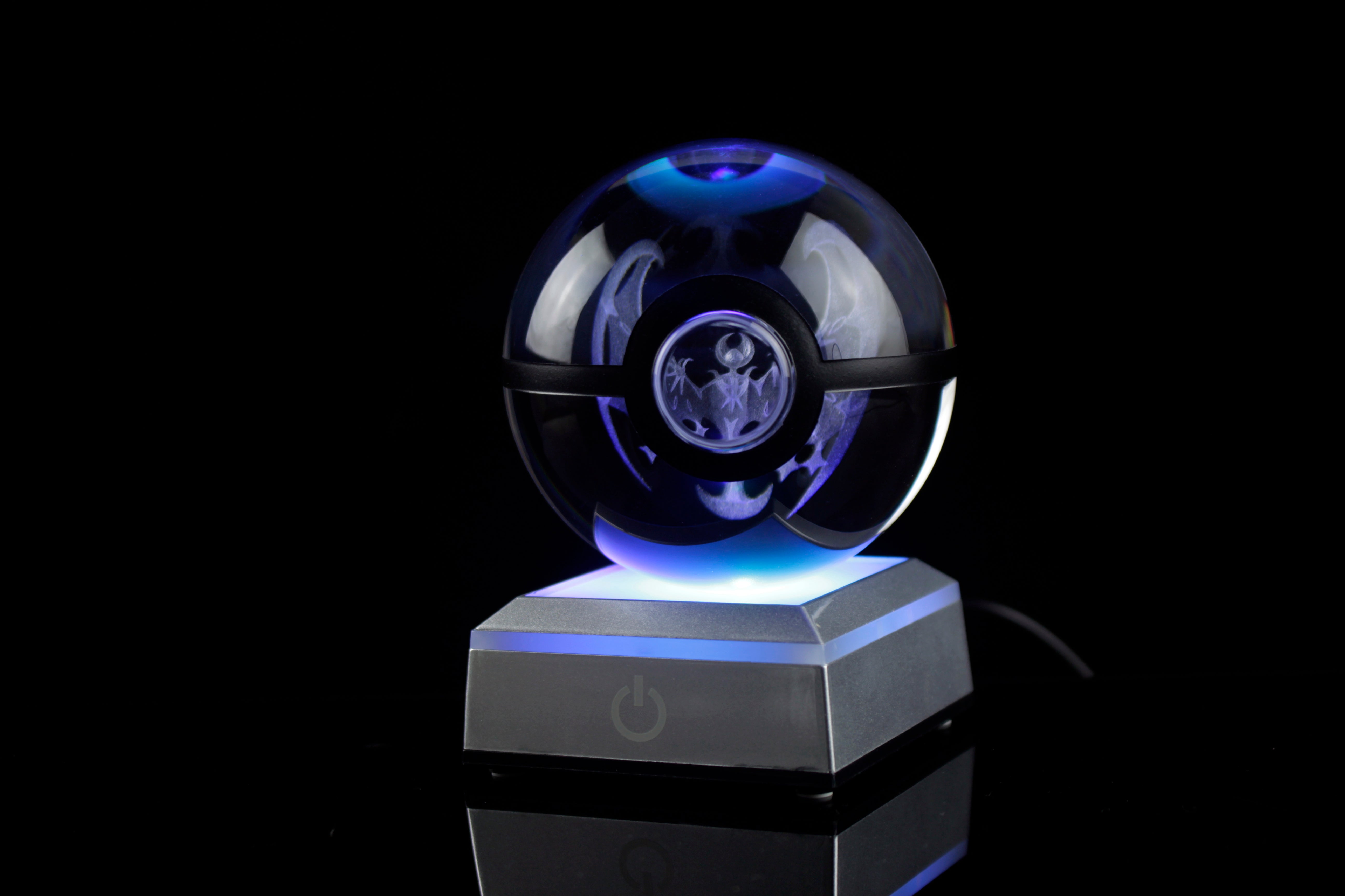 Lunala Large Crystal Pokeball