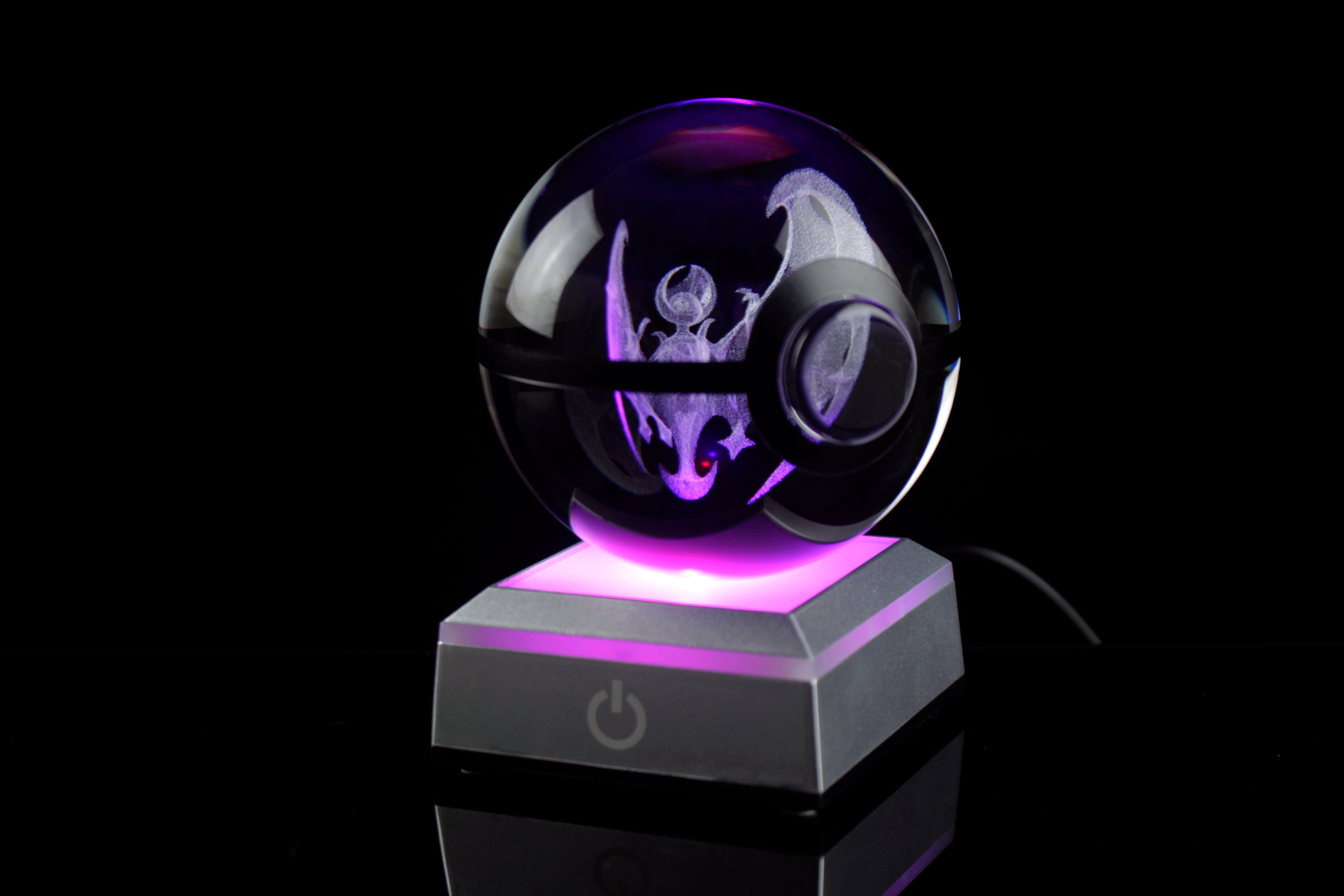 Lunala Large Crystal Pokeball