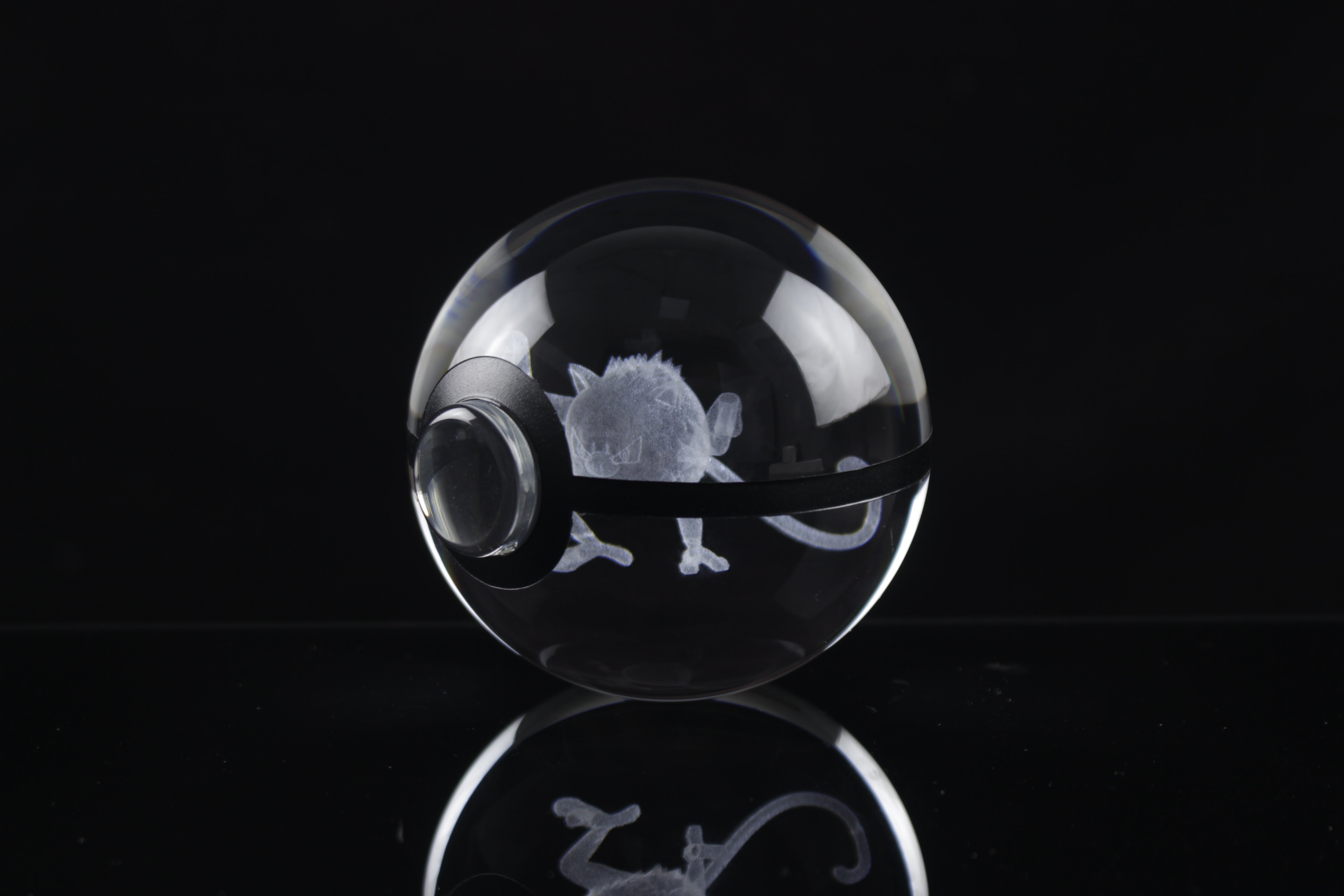 Mankey Large Crystal Pokeball