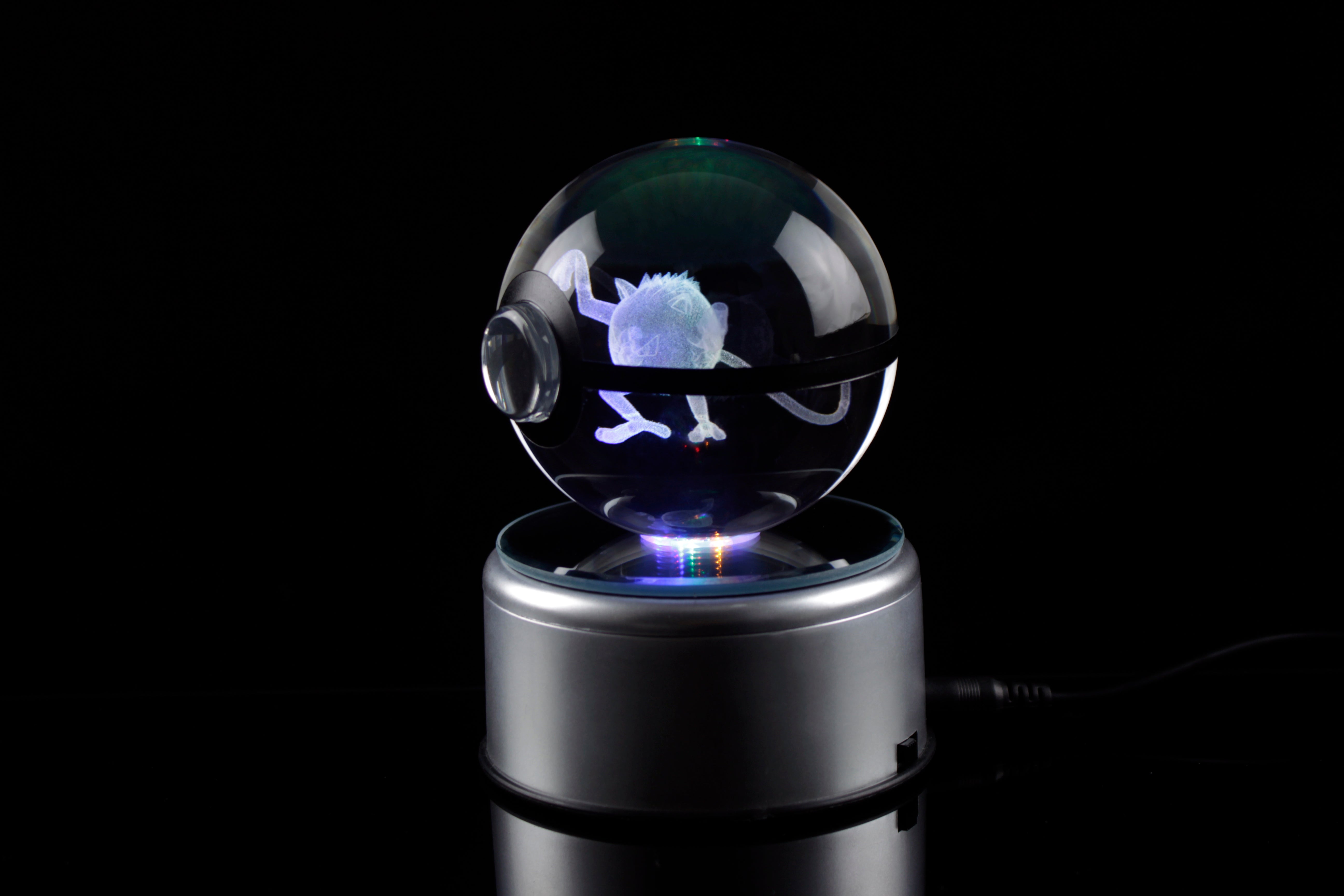 Mankey Large Crystal Pokeball