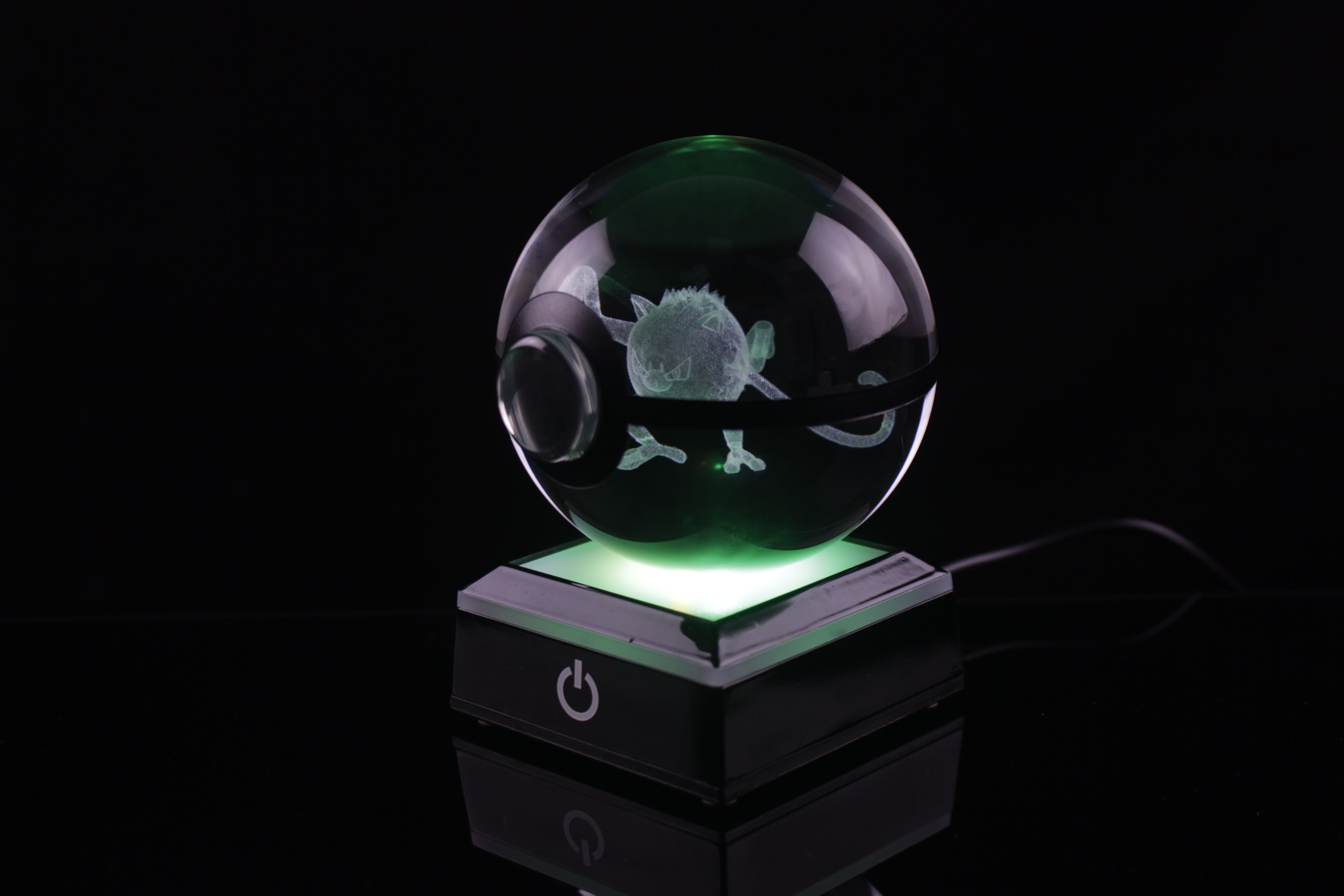 Mankey Large Crystal Pokeball