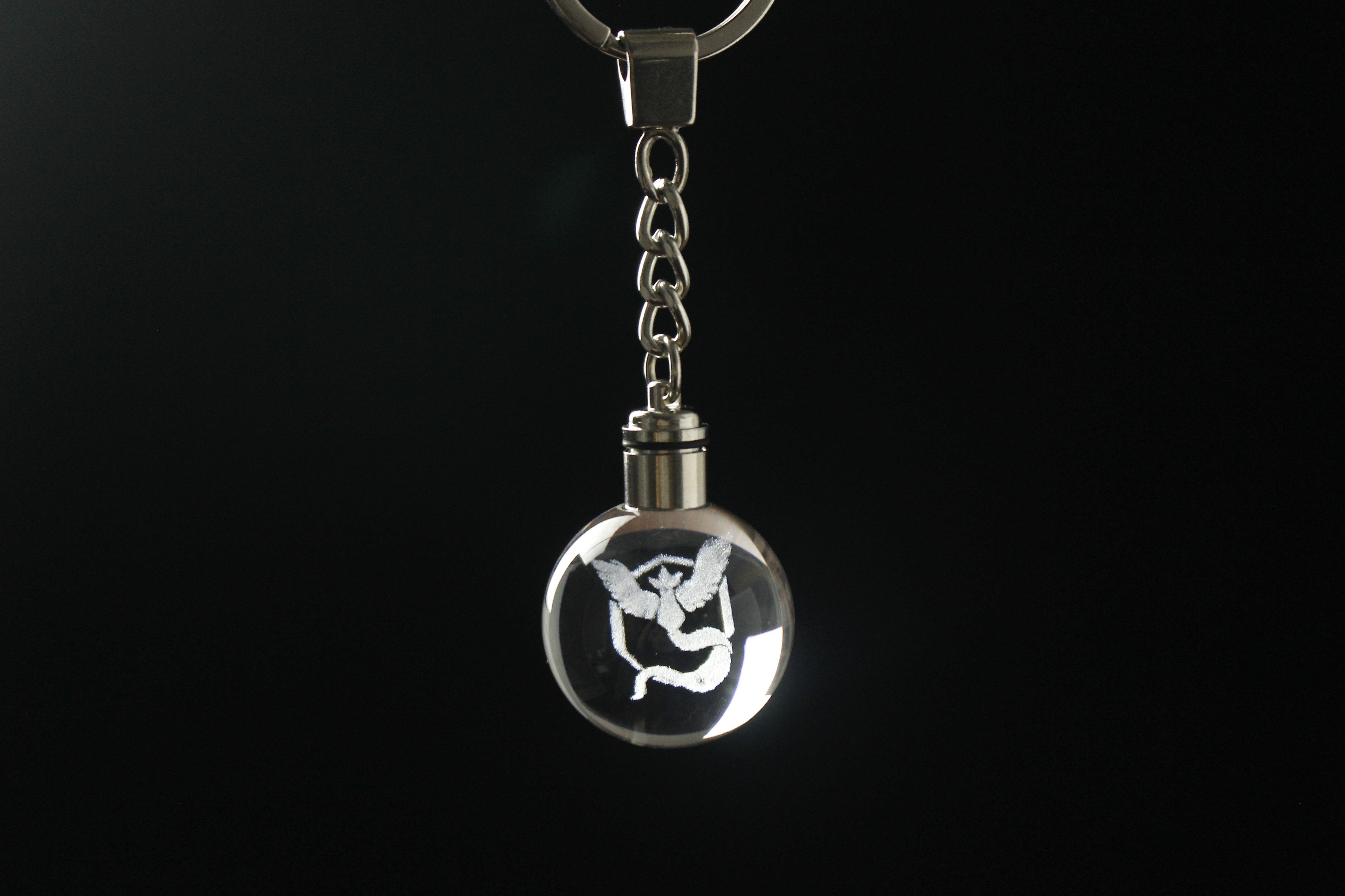 POGO Teams Engraved Crystal Keychain