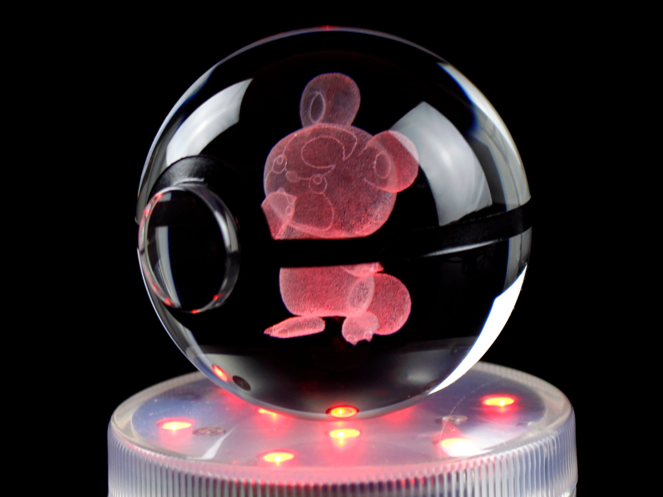 Teddiursa Large Crystal Pokeball