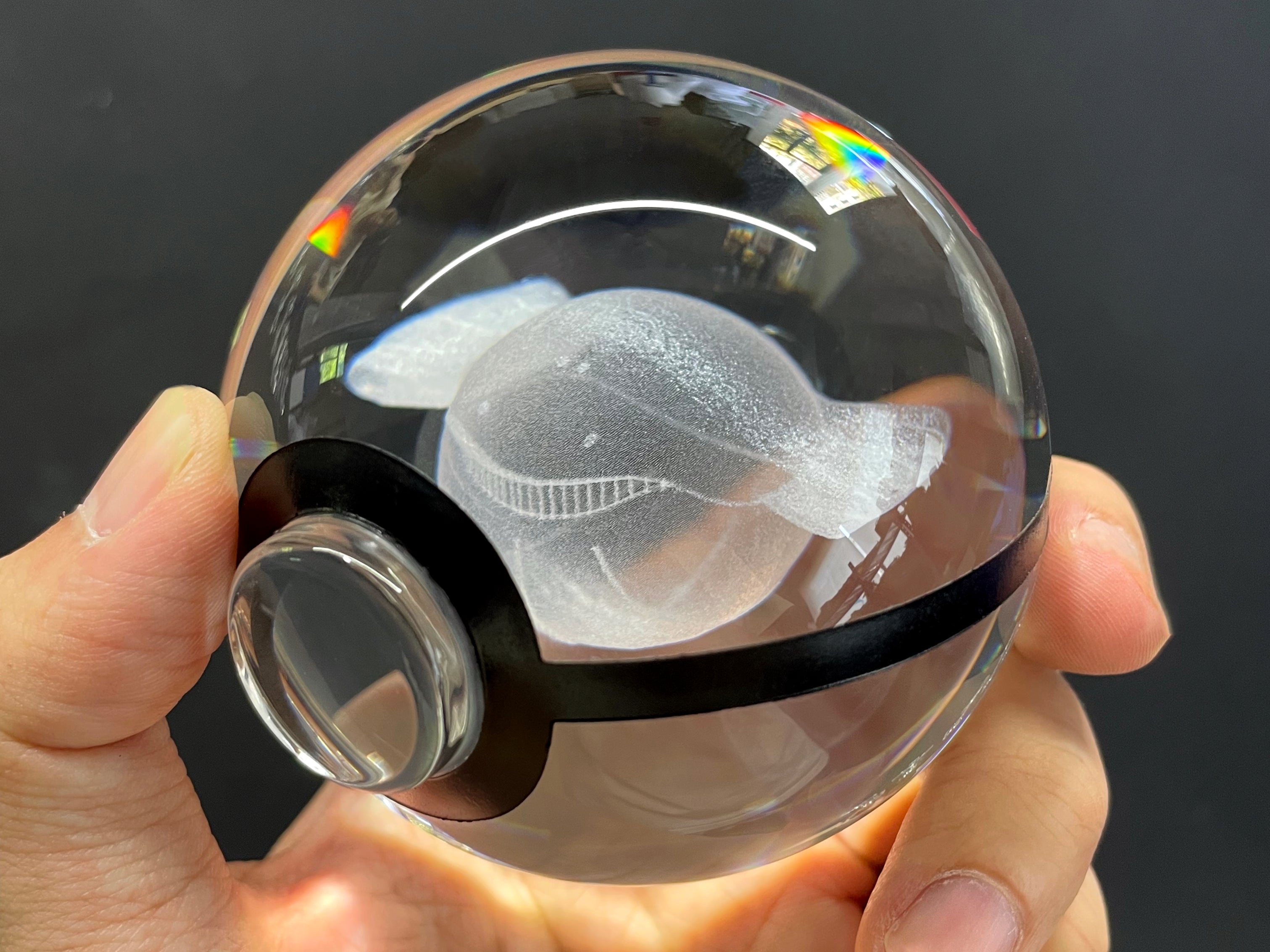 Wailmer Large Crystal Pokeball