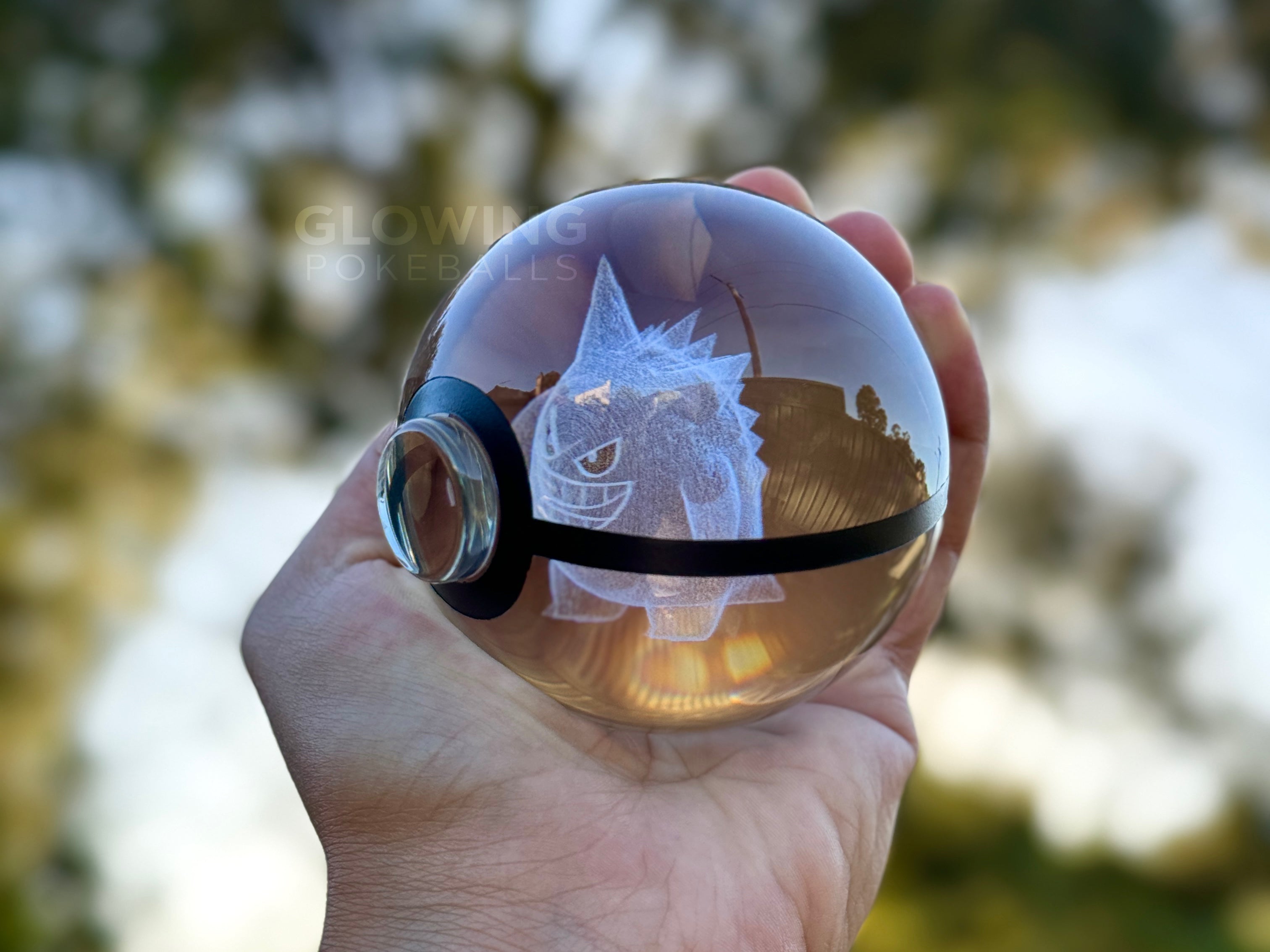 Gengar Large Crystal Pokeball