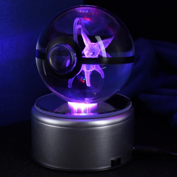 Espeon Large Crystal Pokeball