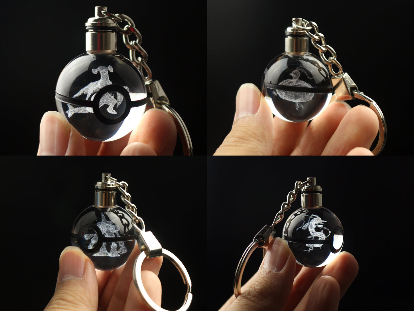 Keychain Crystal Pokeballs (350+ Designs)