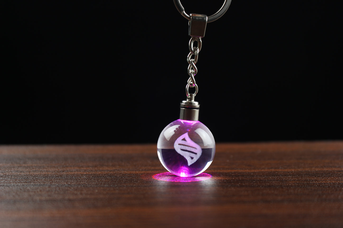 Mega Stone Engraved in Crystal Ball Keychain