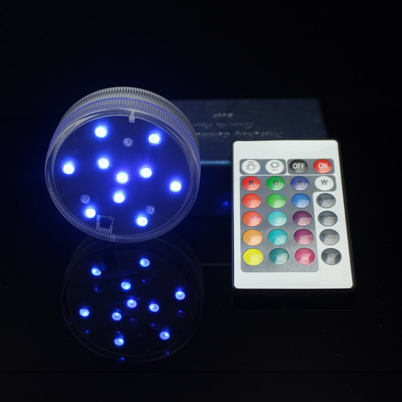 RGB LED Base With Remote (Several Colors)