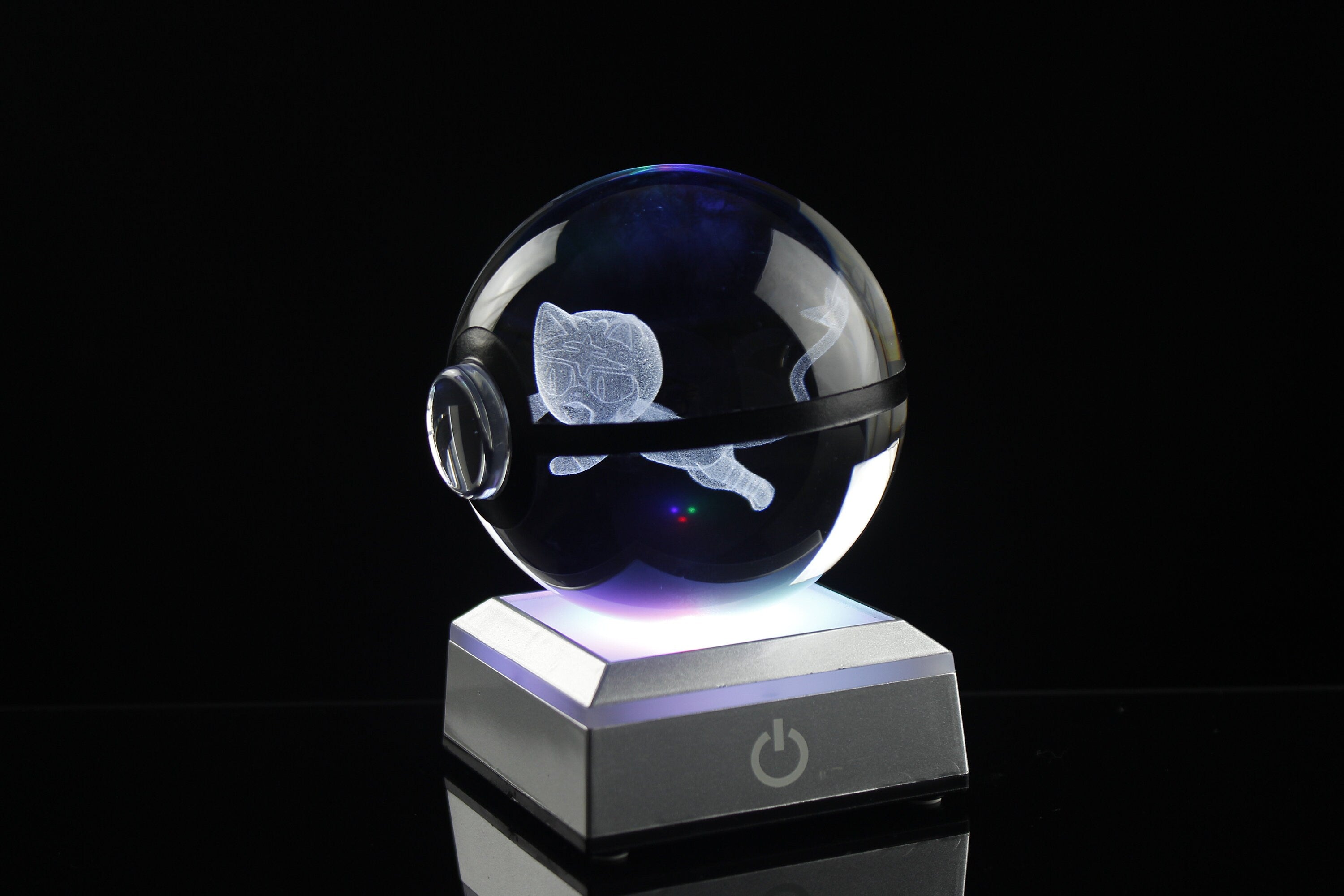 Litten Large Crystal Pokeball