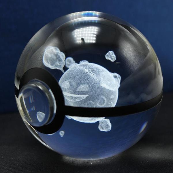 Koffing Large Crystal Pokeball